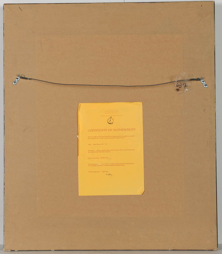 Offset Lithograph after Pablo Picasso "The Old Guitarist"