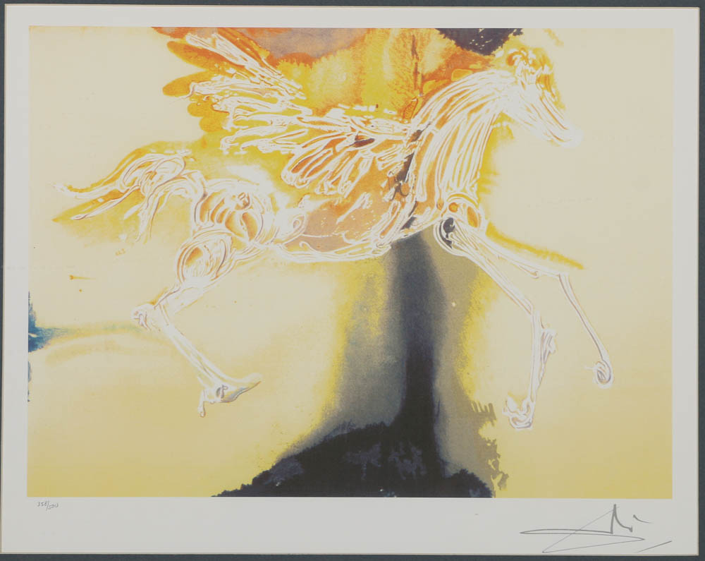 Offset Lithograph After Salvador Dalí "Pegasus"