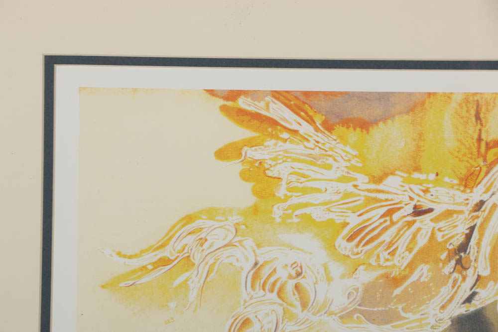 Offset Lithograph After Salvador Dalí "Pegasus"