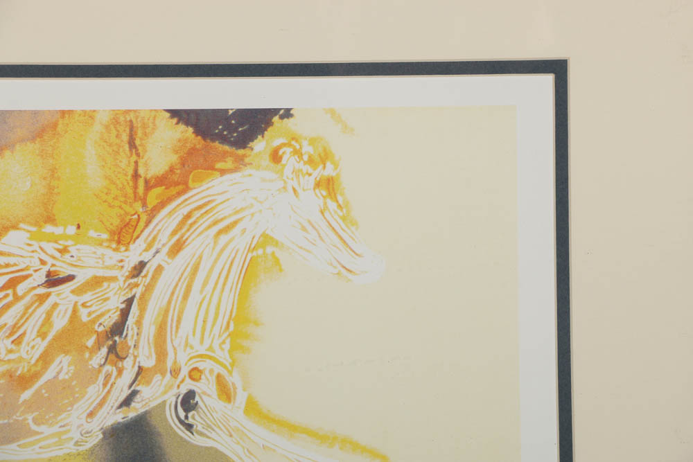 Offset Lithograph After Salvador Dalí "Pegasus"