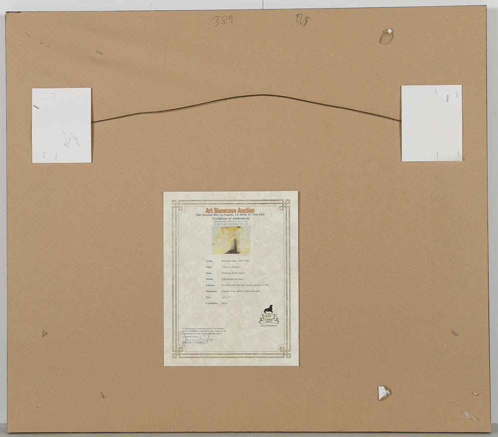 Offset Lithograph After Salvador Dalí "Pegasus"