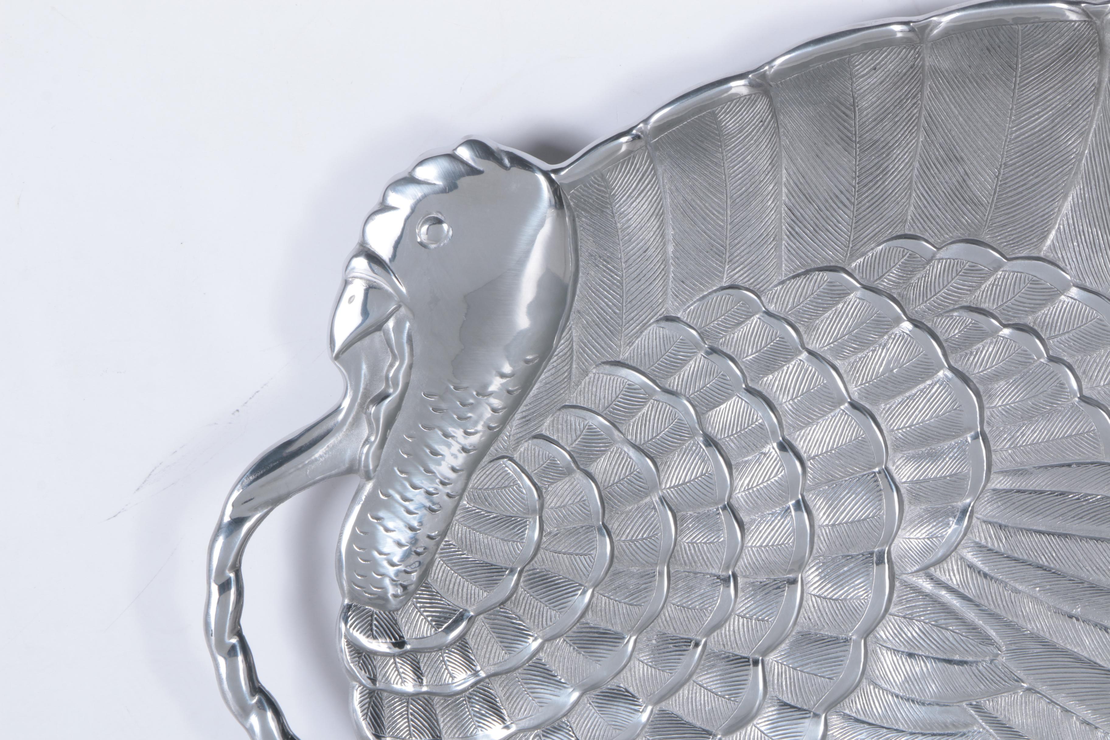 Gorham Silver Tone Turkey Platter