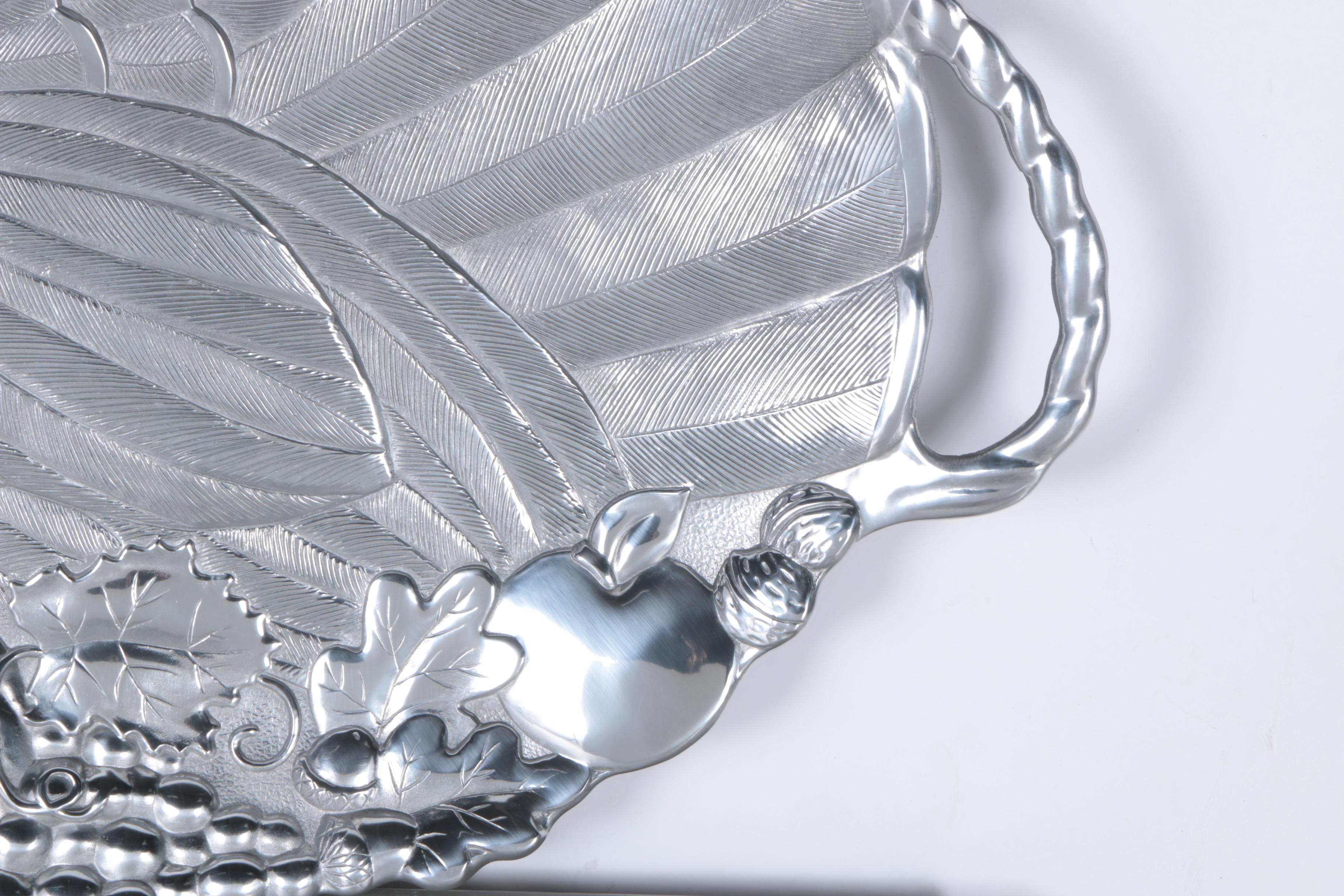 Gorham Silver Tone Turkey Platter