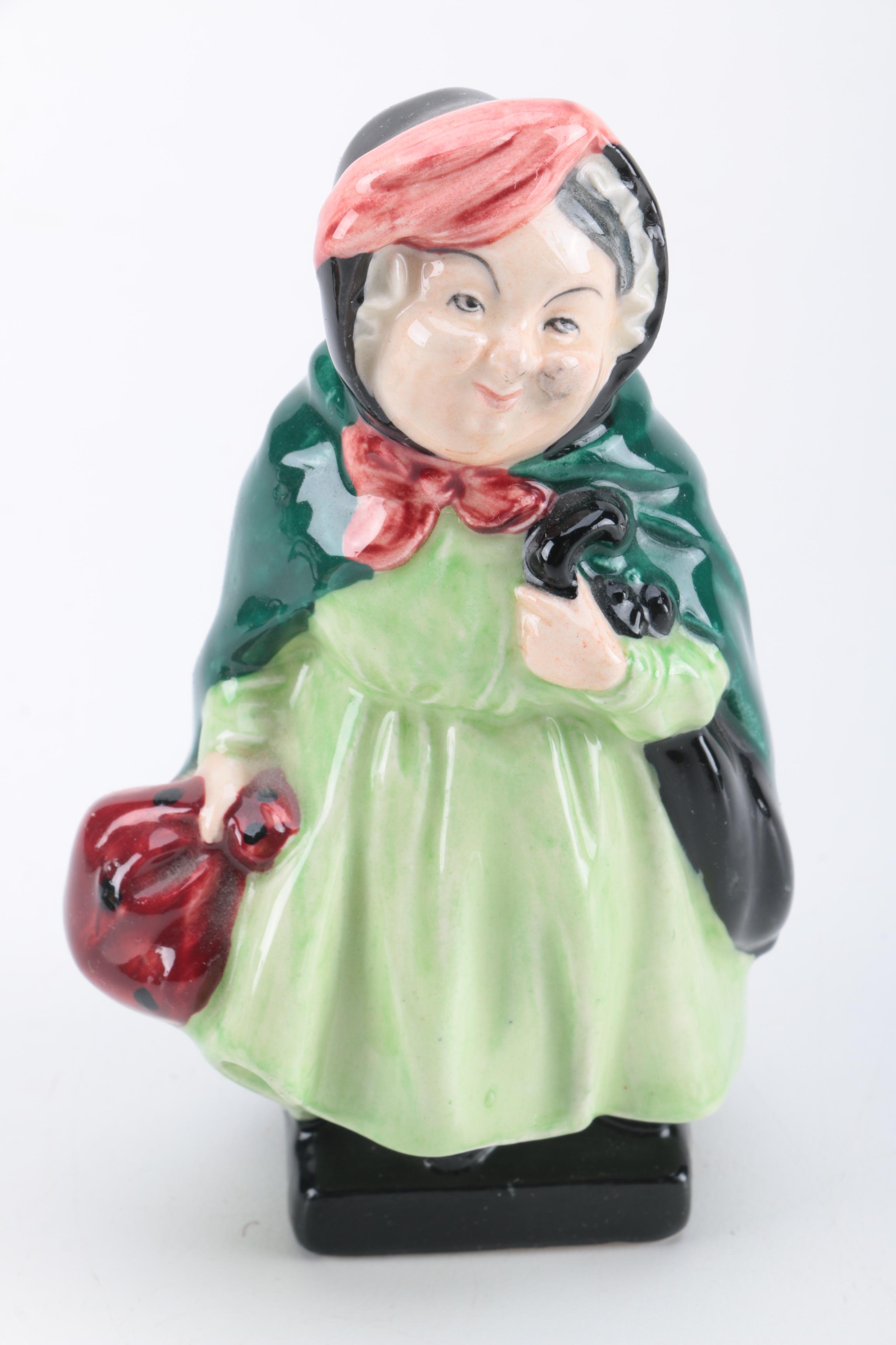 Royal Doulton "Sairy Gamp" Character Figurine and "Mr. Pickwick" Character Jug