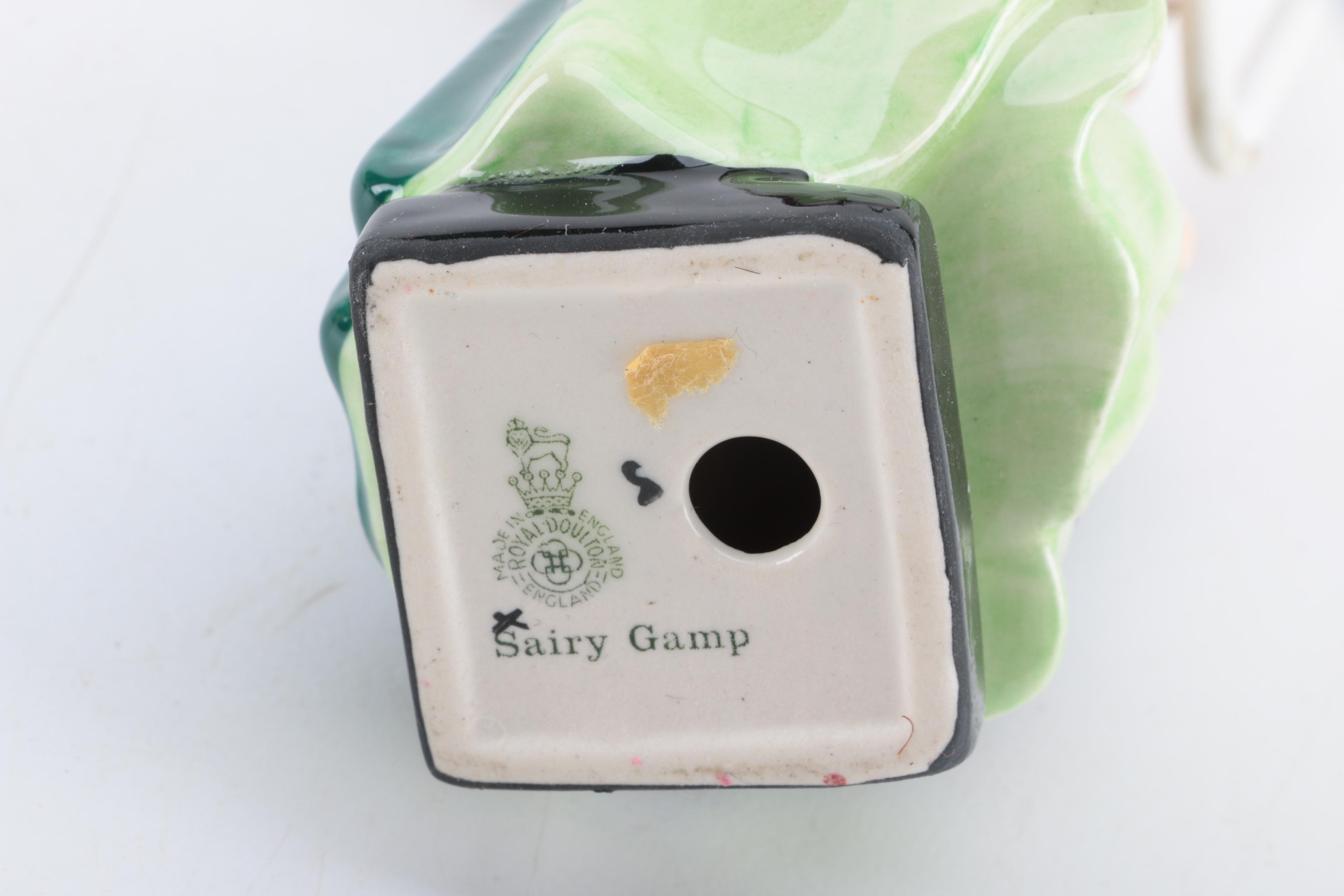 Royal Doulton "Sairy Gamp" Character Figurine and "Mr. Pickwick" Character Jug