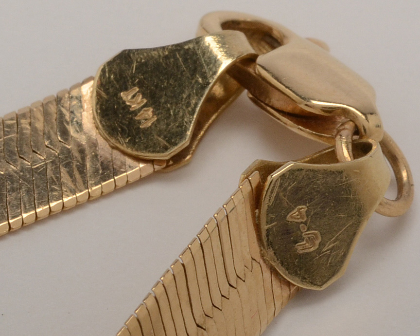 14K Yellow Gold Chain Bracelet