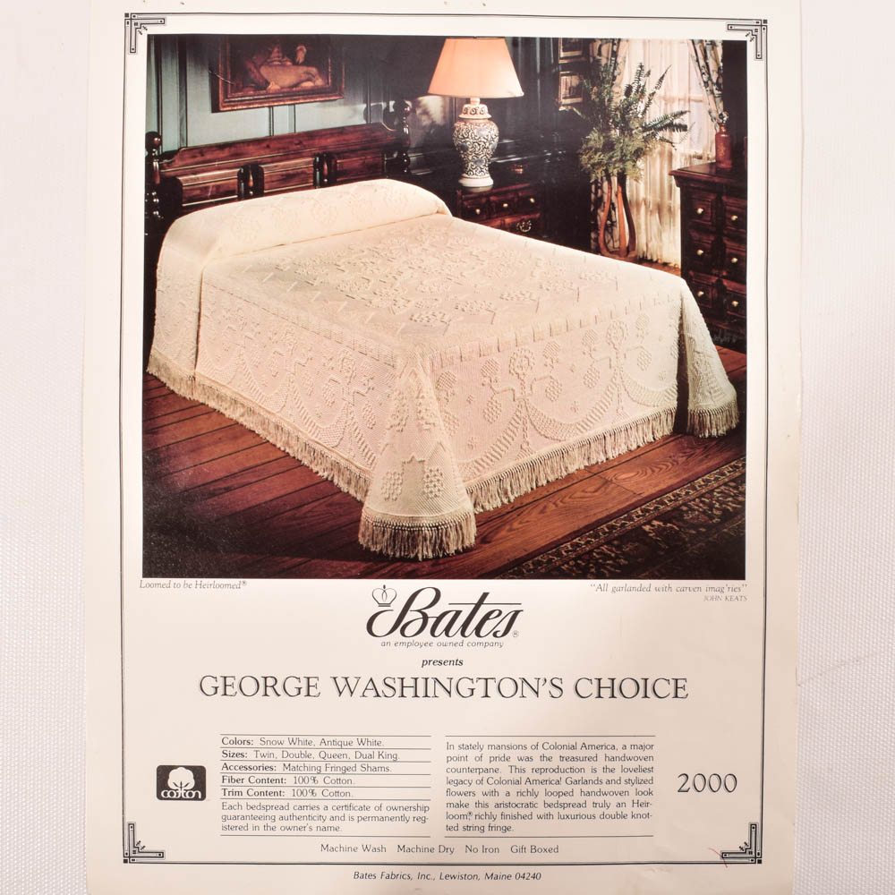 Bates "George Washington's Choice" Bedspread