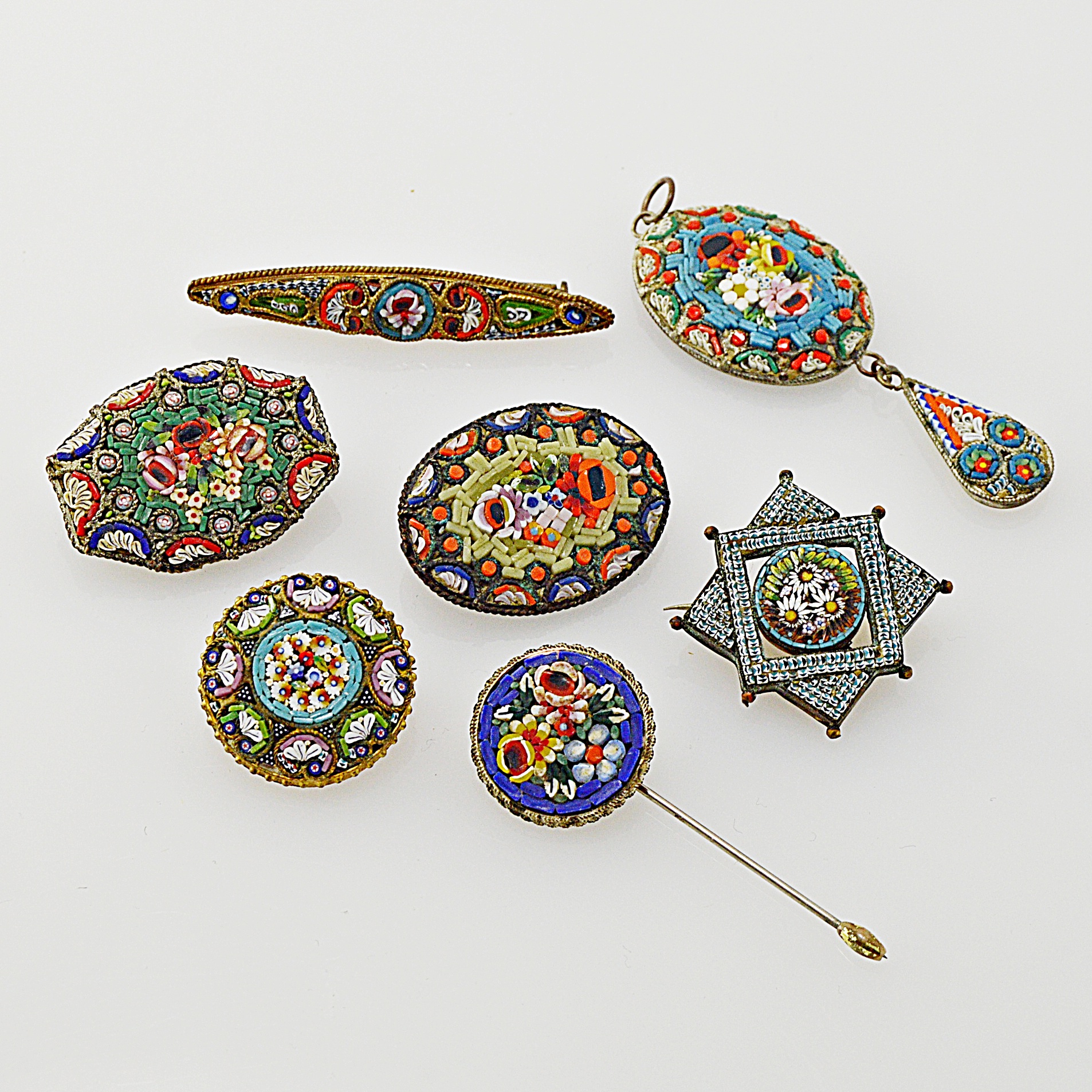 Vintage Italian Micro Mosaic Jewelry