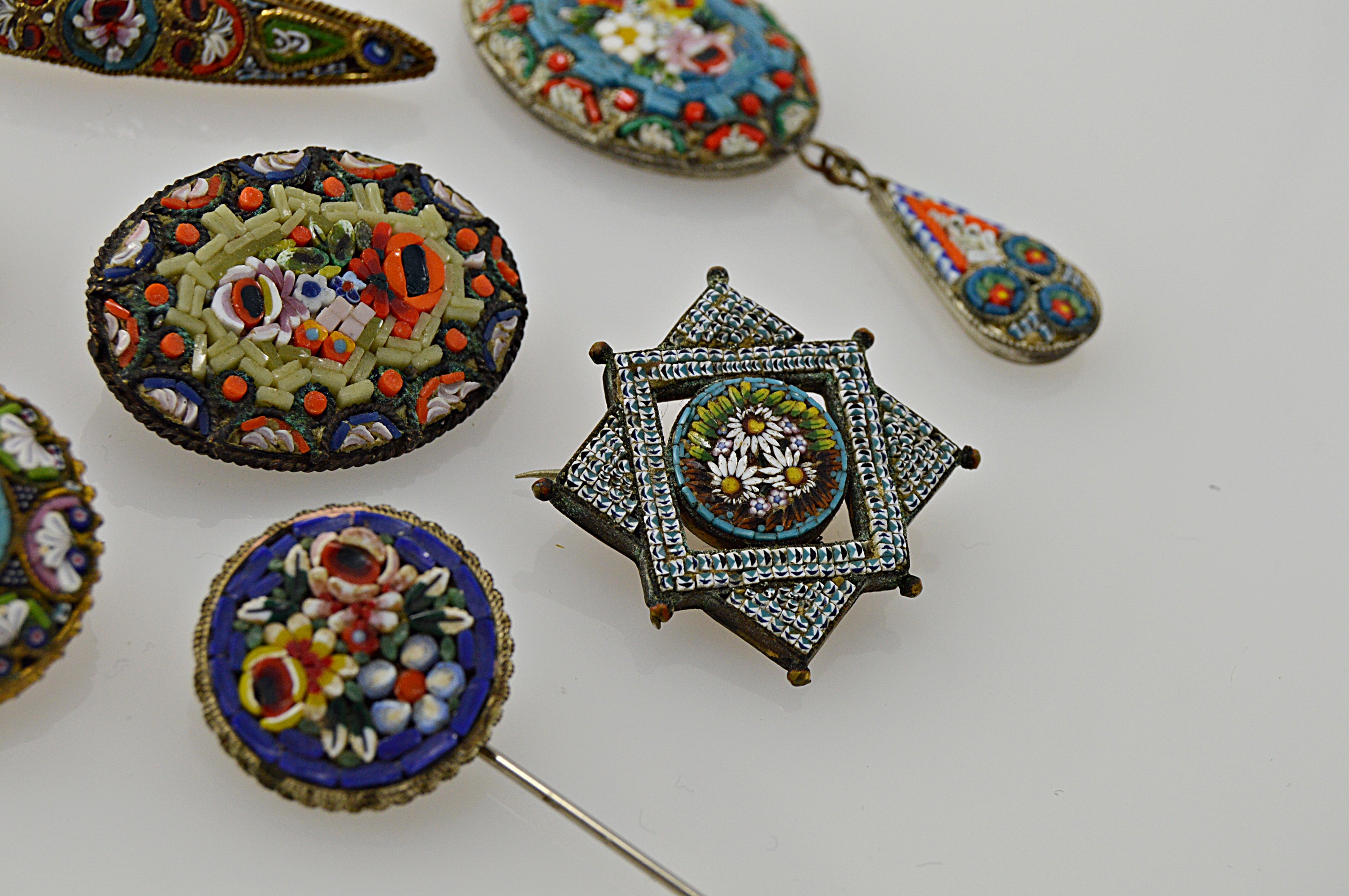 Vintage Italian Micro Mosaic Jewelry