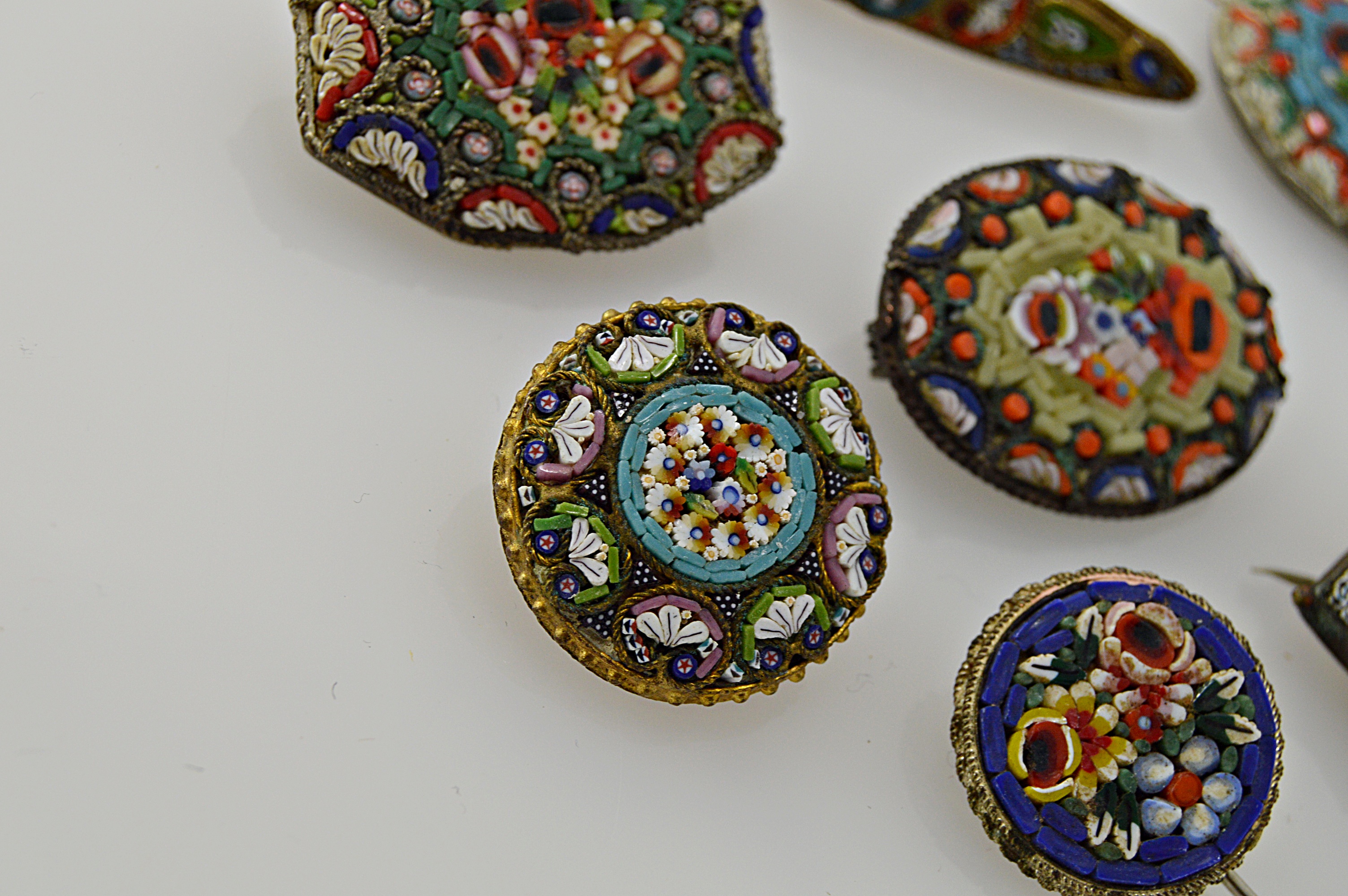 Vintage Italian Micro Mosaic Jewelry