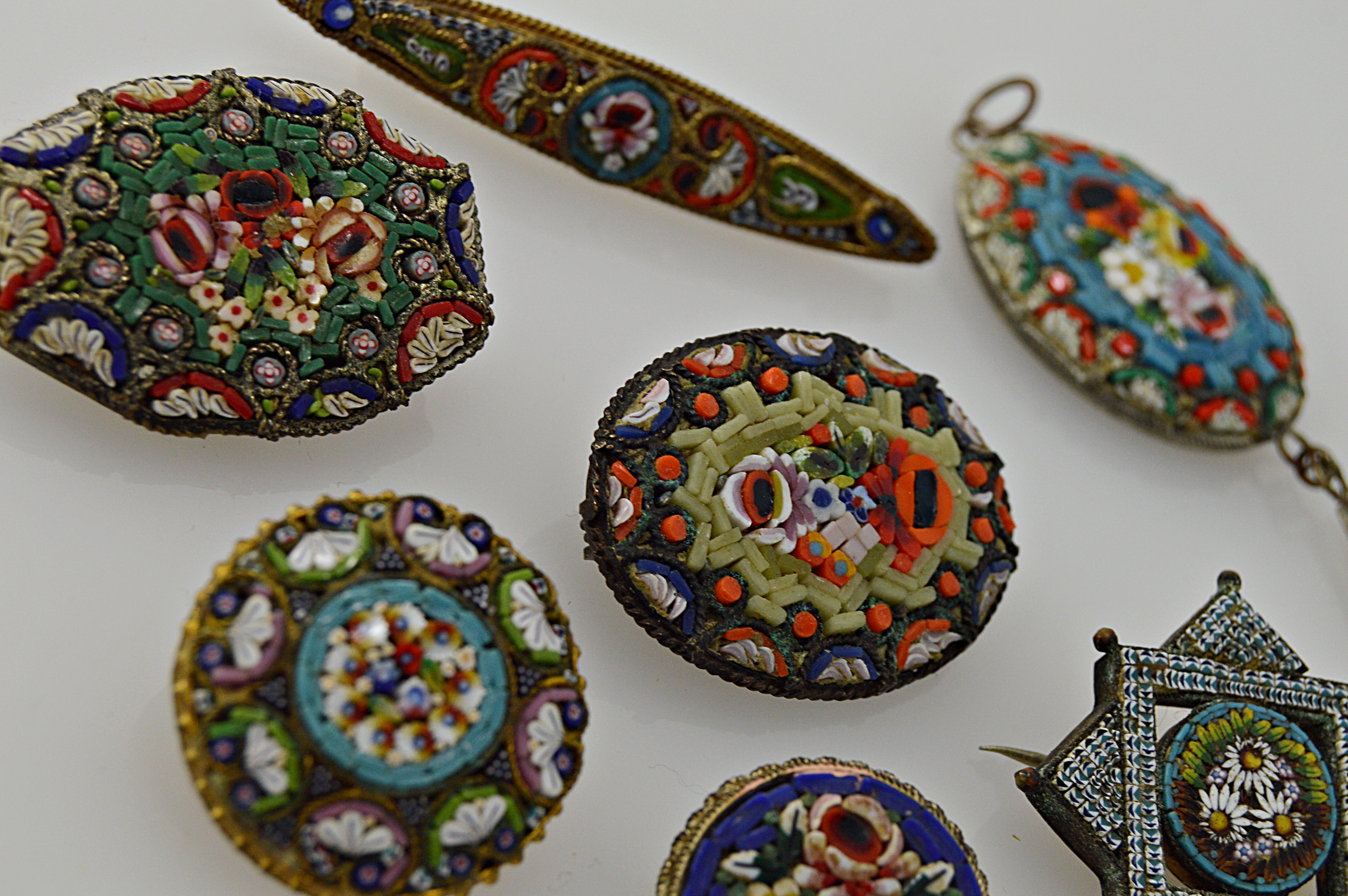 Vintage Italian Micro Mosaic Jewelry
