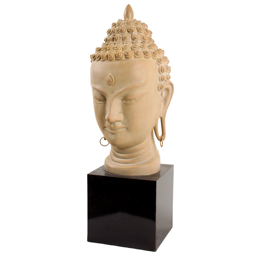 Ceramic Buddha Sculpture, Circa 1931