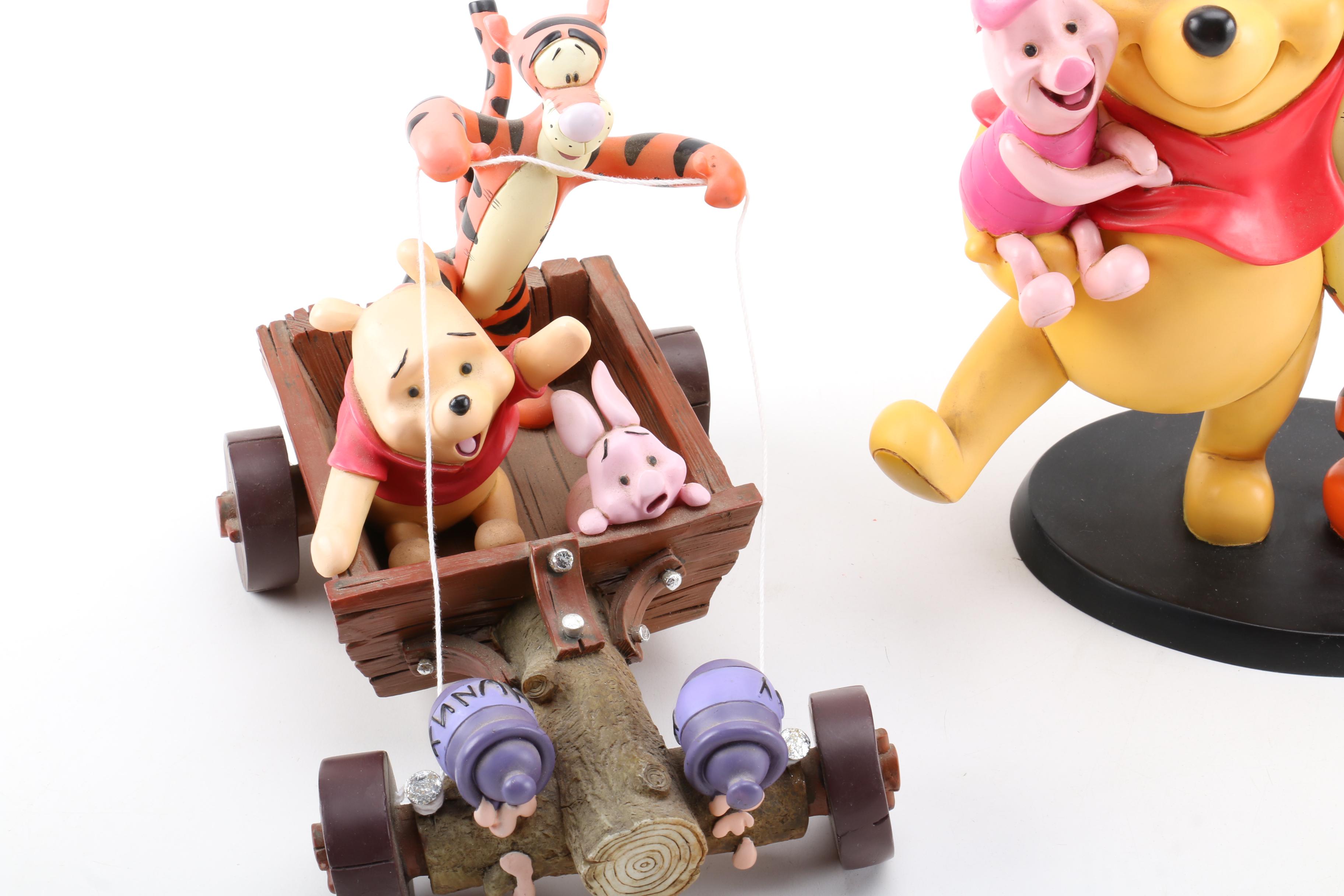 Two "Winnie The Pooh" Figurines by Disney