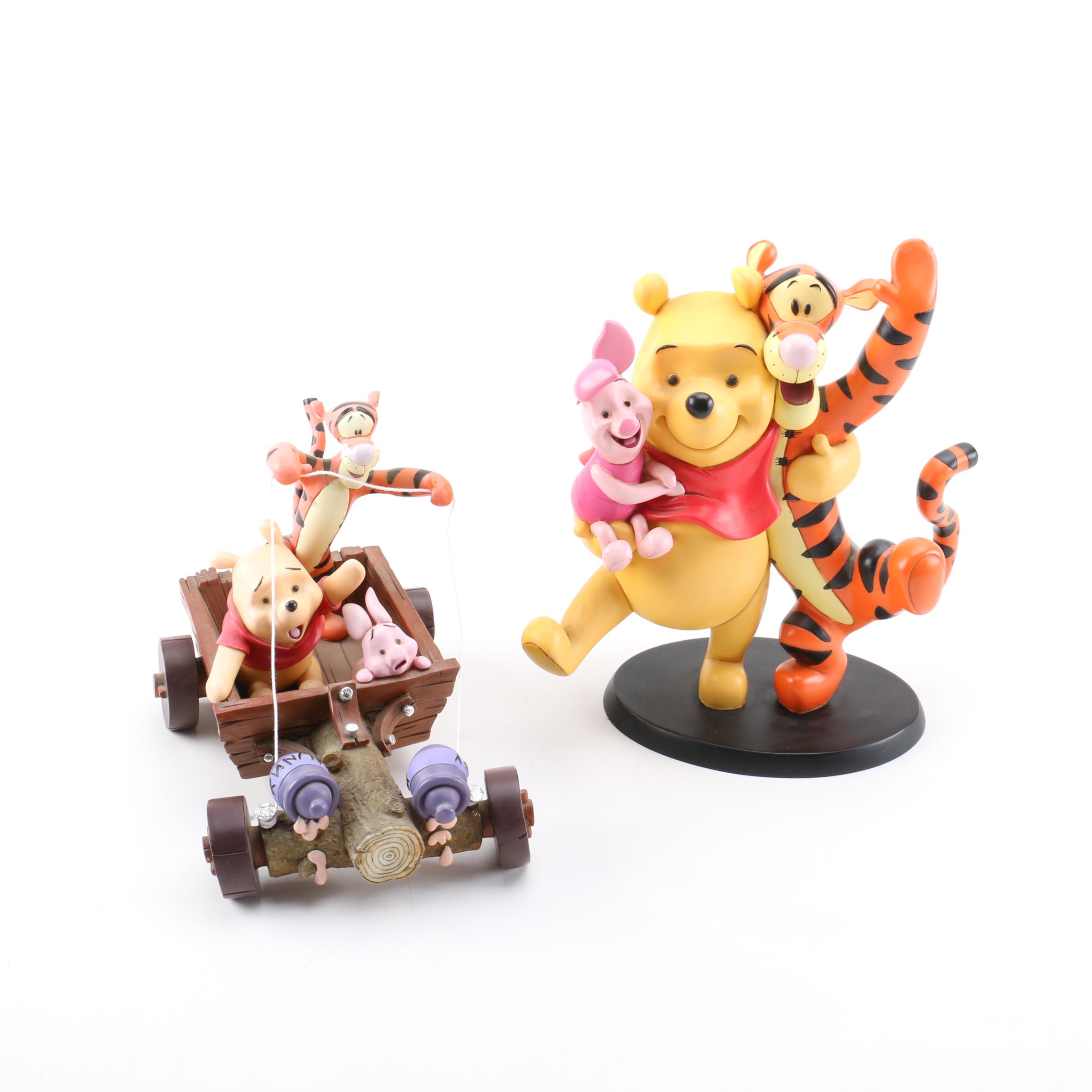 Two "Winnie The Pooh" Figurines by Disney
