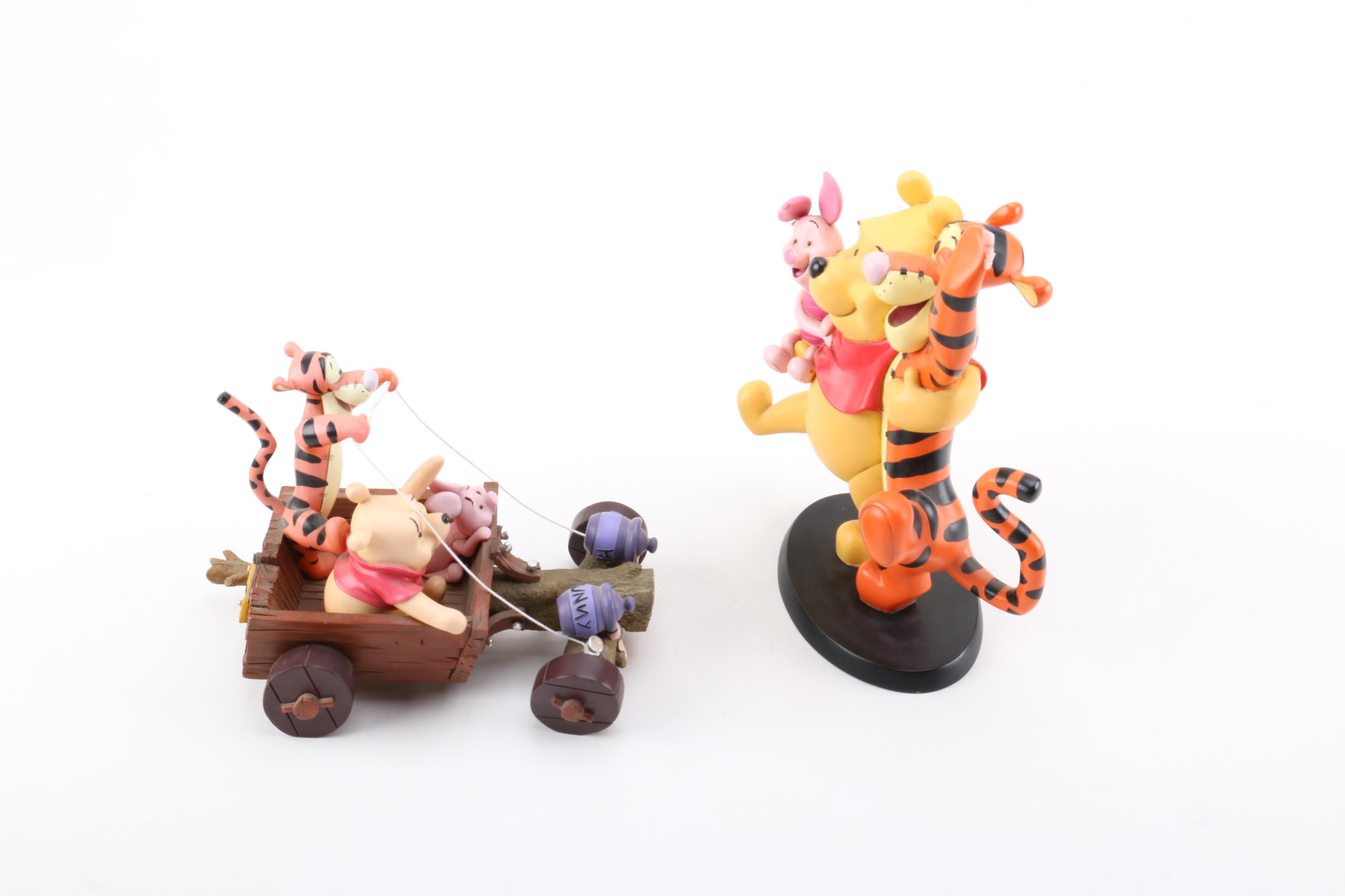 Two "Winnie The Pooh" Figurines by Disney