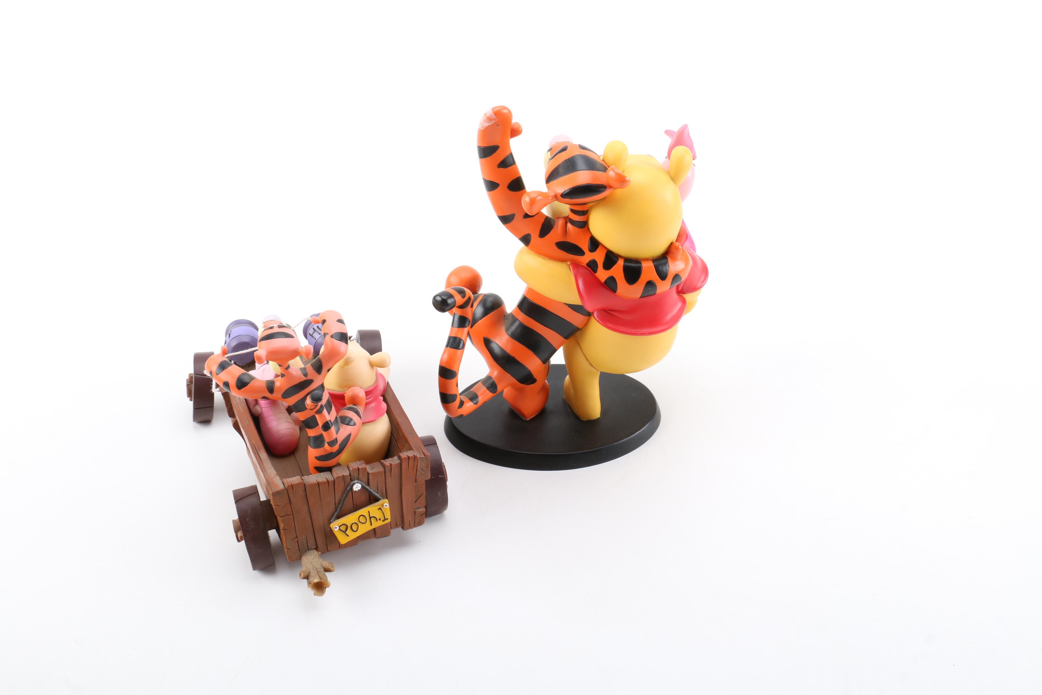 Two "Winnie The Pooh" Figurines by Disney