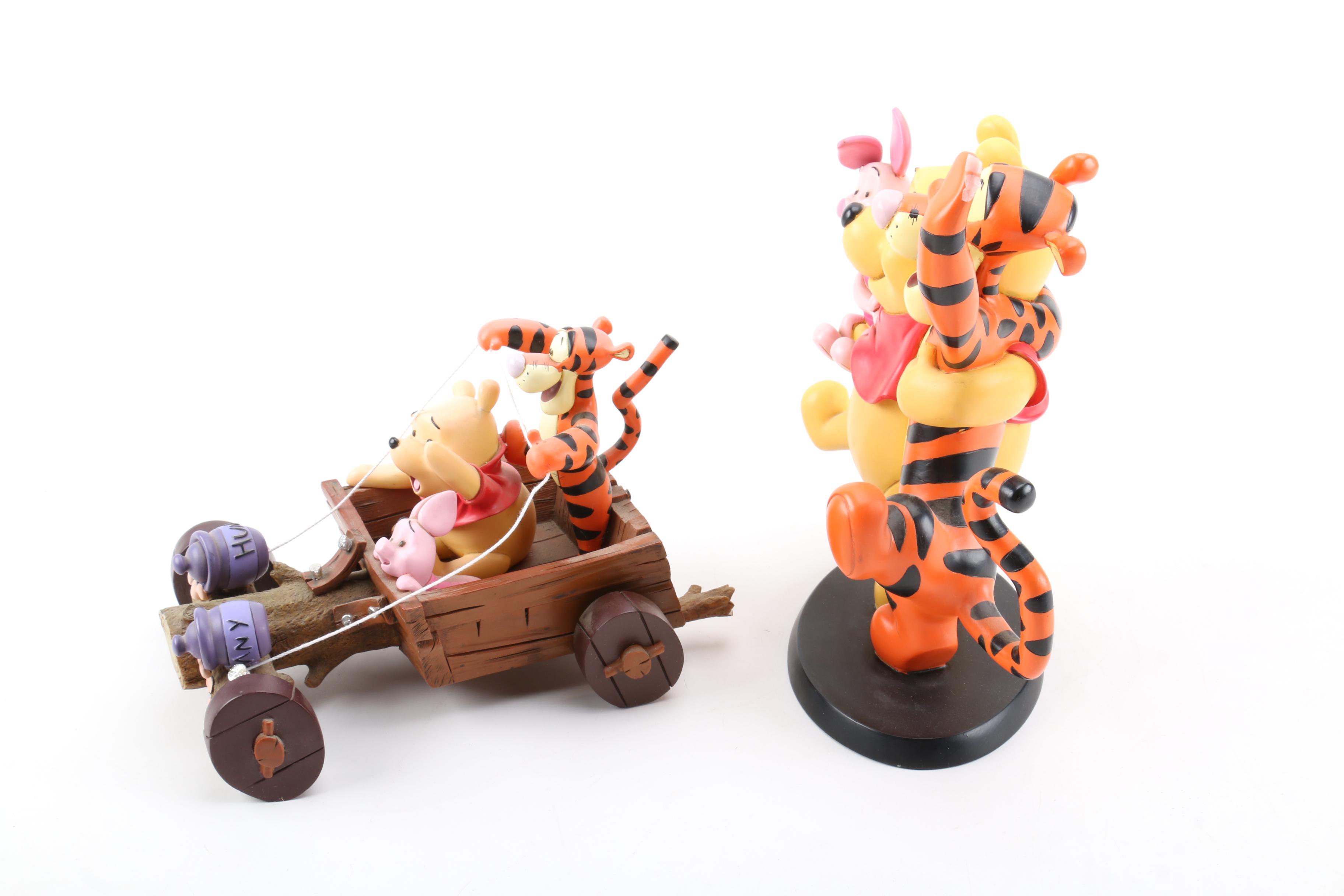 Two "Winnie The Pooh" Figurines by Disney