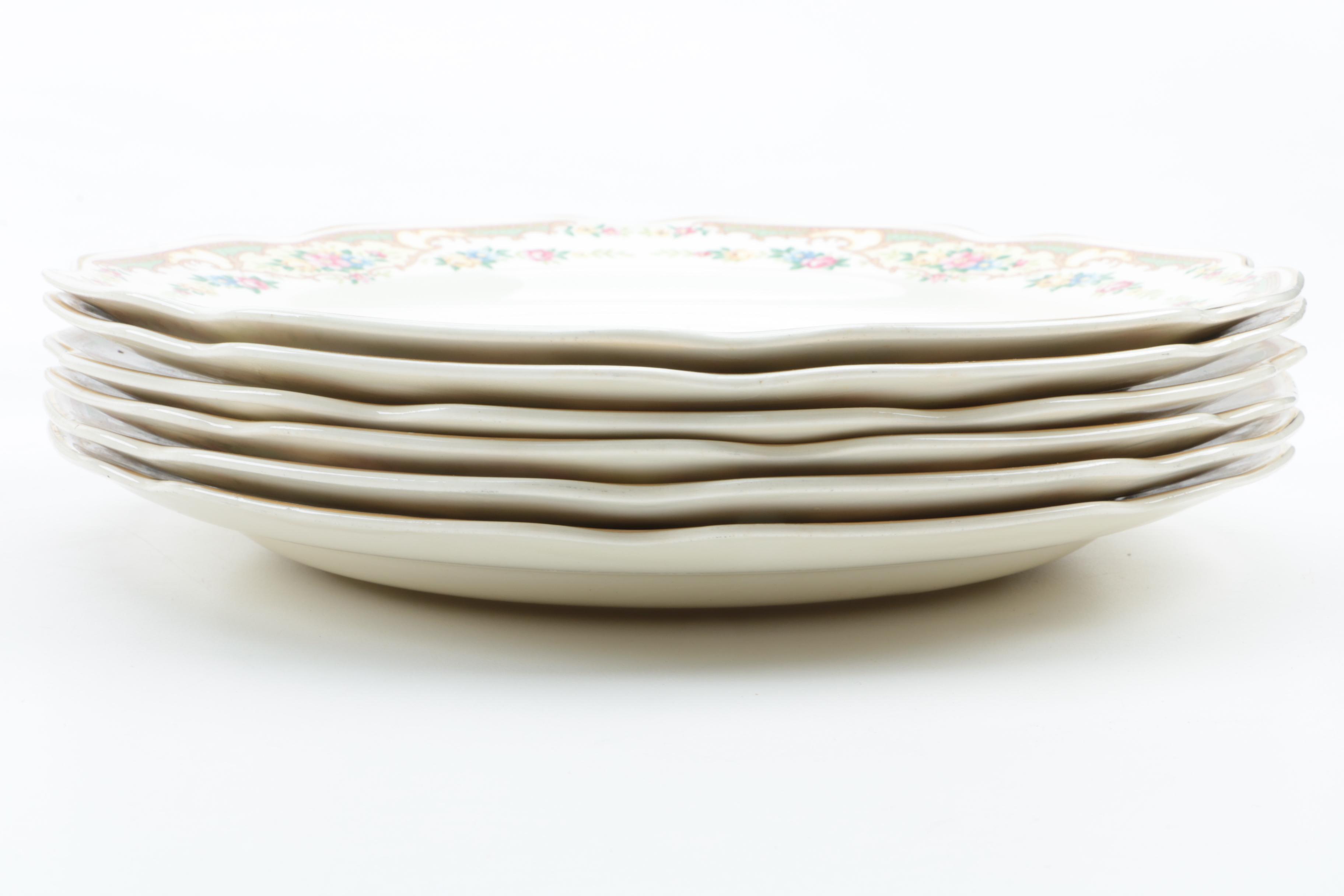 Floral Ceramic Tableware Featuring Mount Clemens Pottery