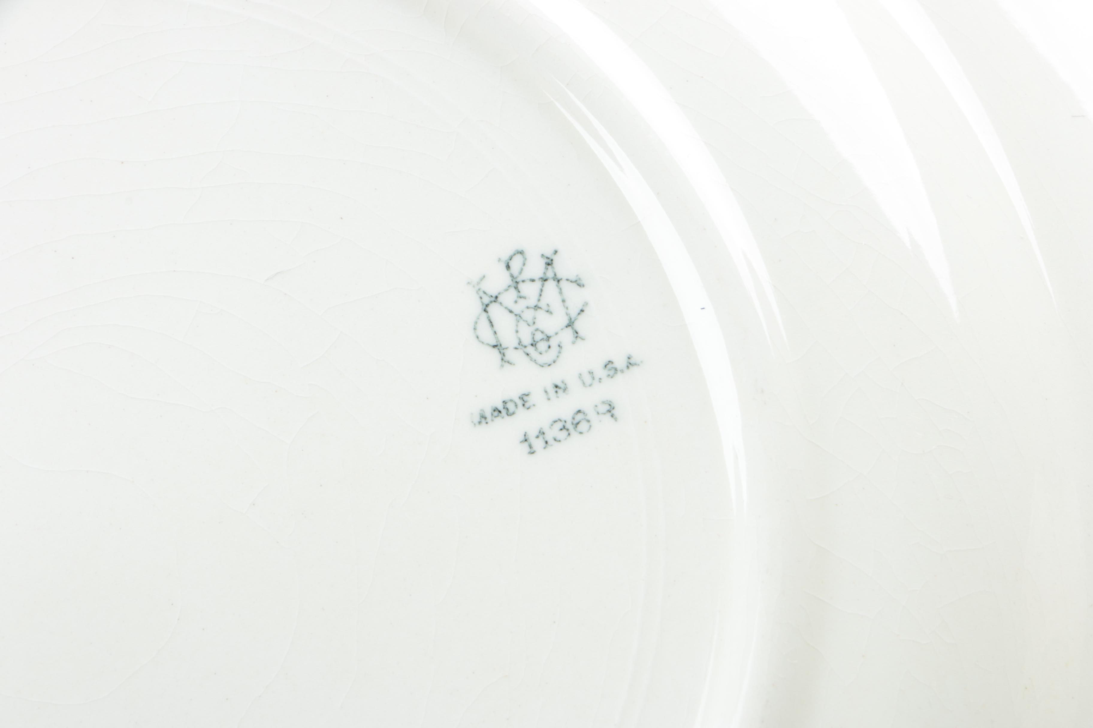 Floral Ceramic Tableware Featuring Mount Clemens Pottery