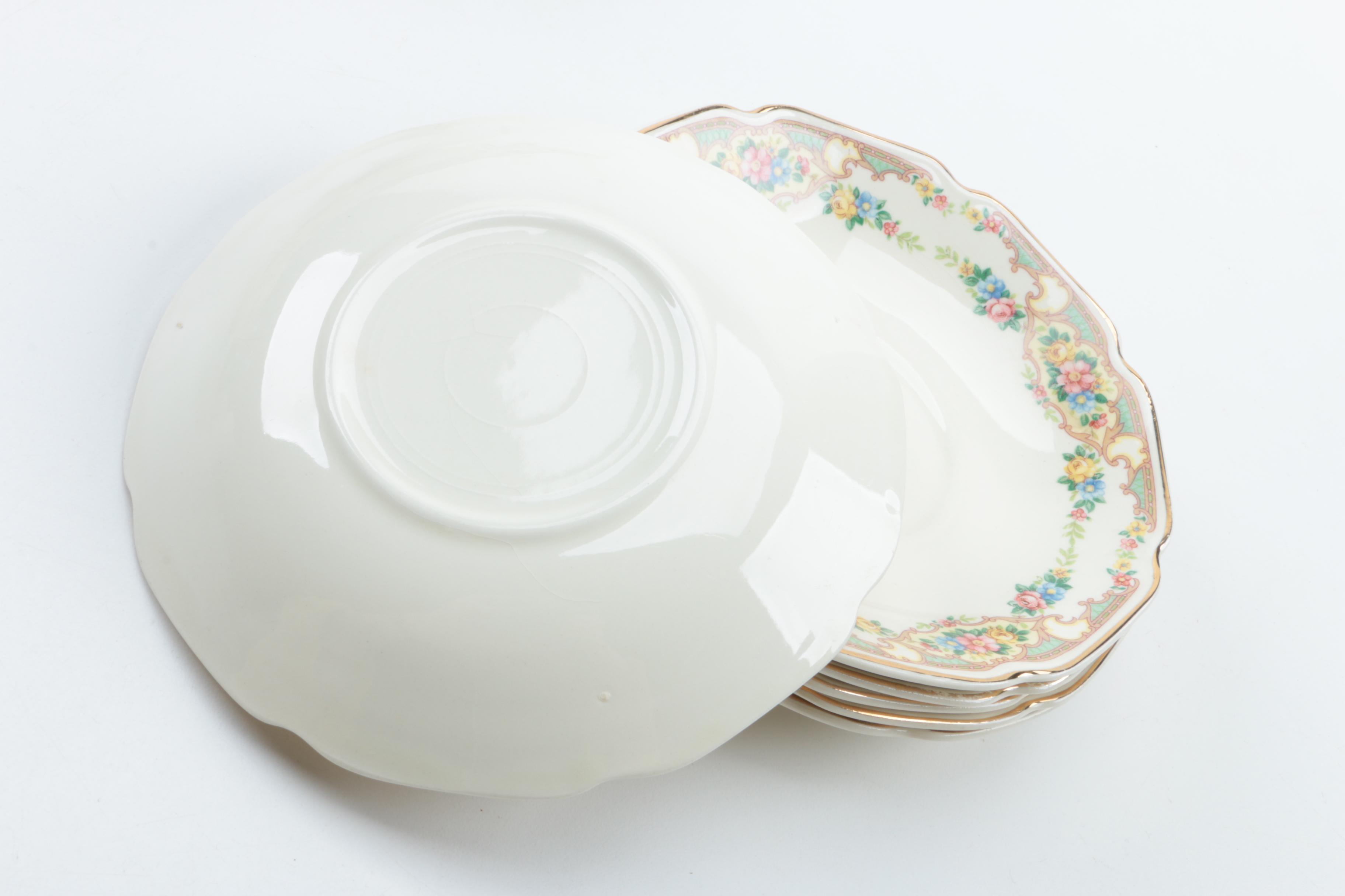 Floral Ceramic Tableware Featuring Mount Clemens Pottery