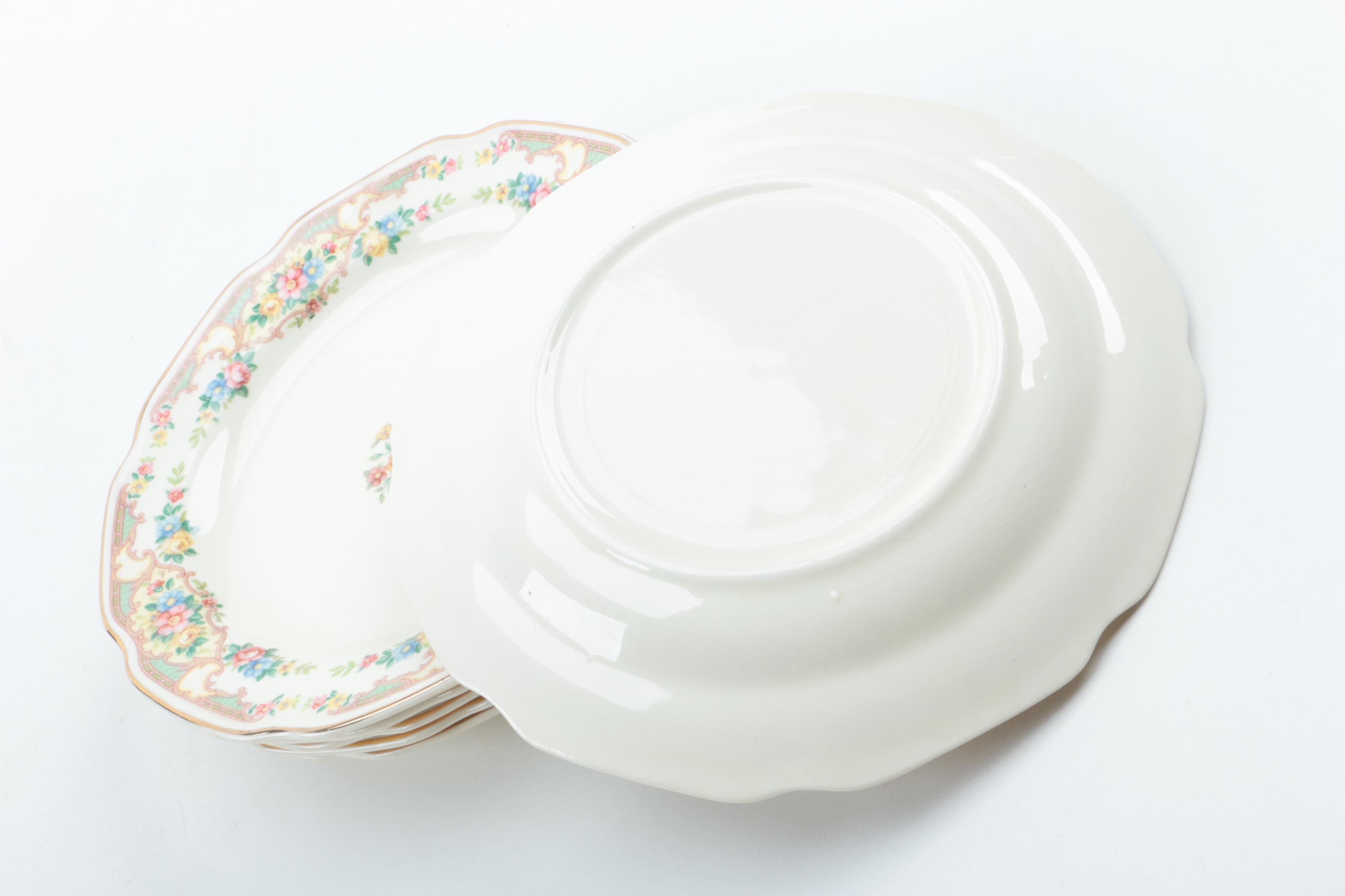 Floral Ceramic Tableware Featuring Mount Clemens Pottery