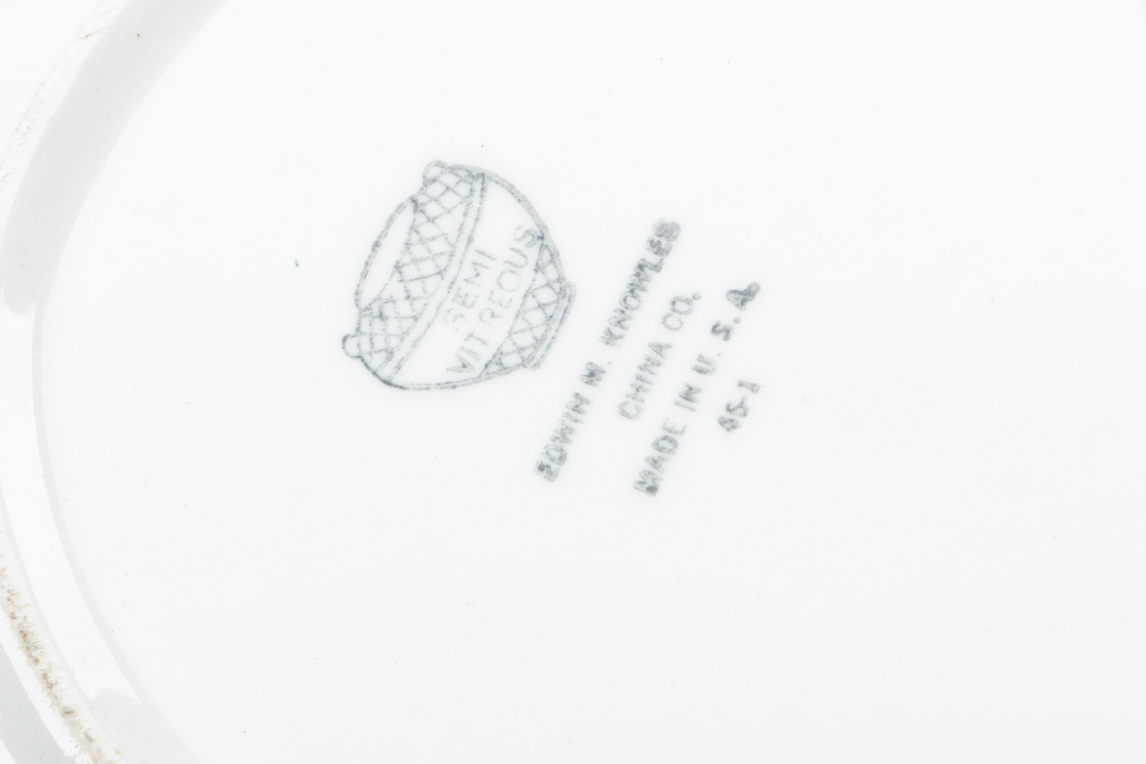 Floral Ceramic Tableware Featuring Mount Clemens Pottery