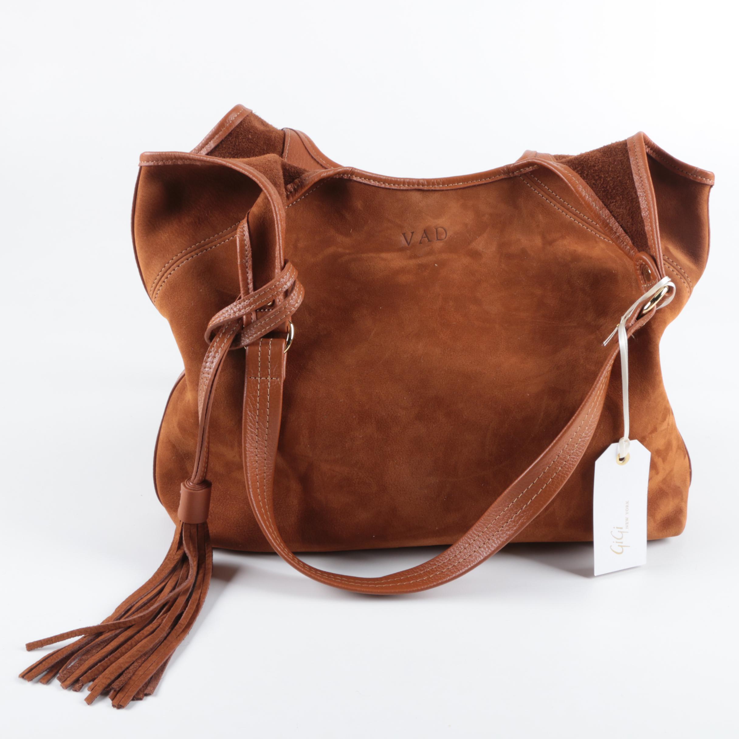 GiGi New York Nubuck Hobo Bag