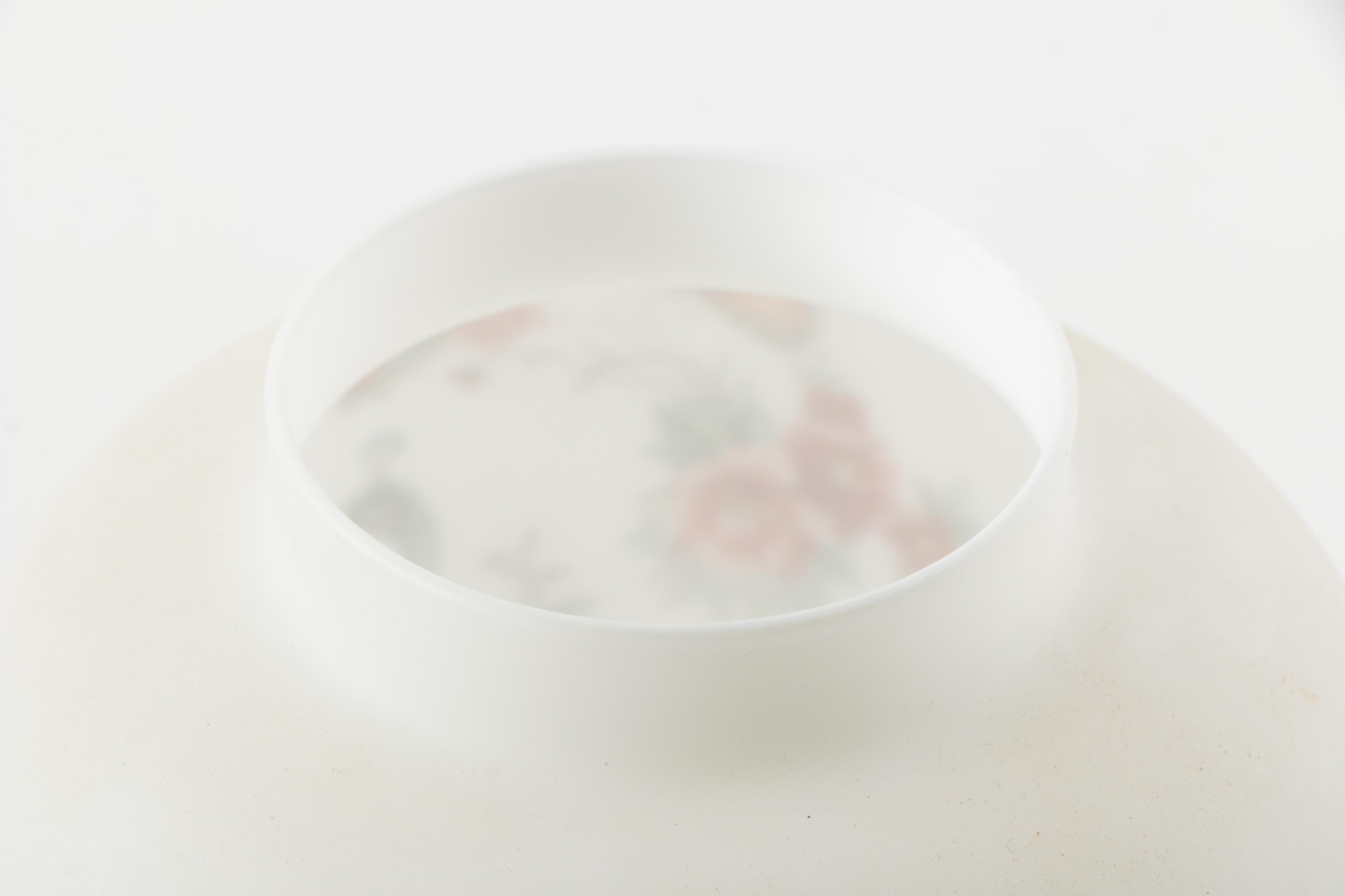 Vintage Italian Lidded White Frosted Glass Ginger Jar