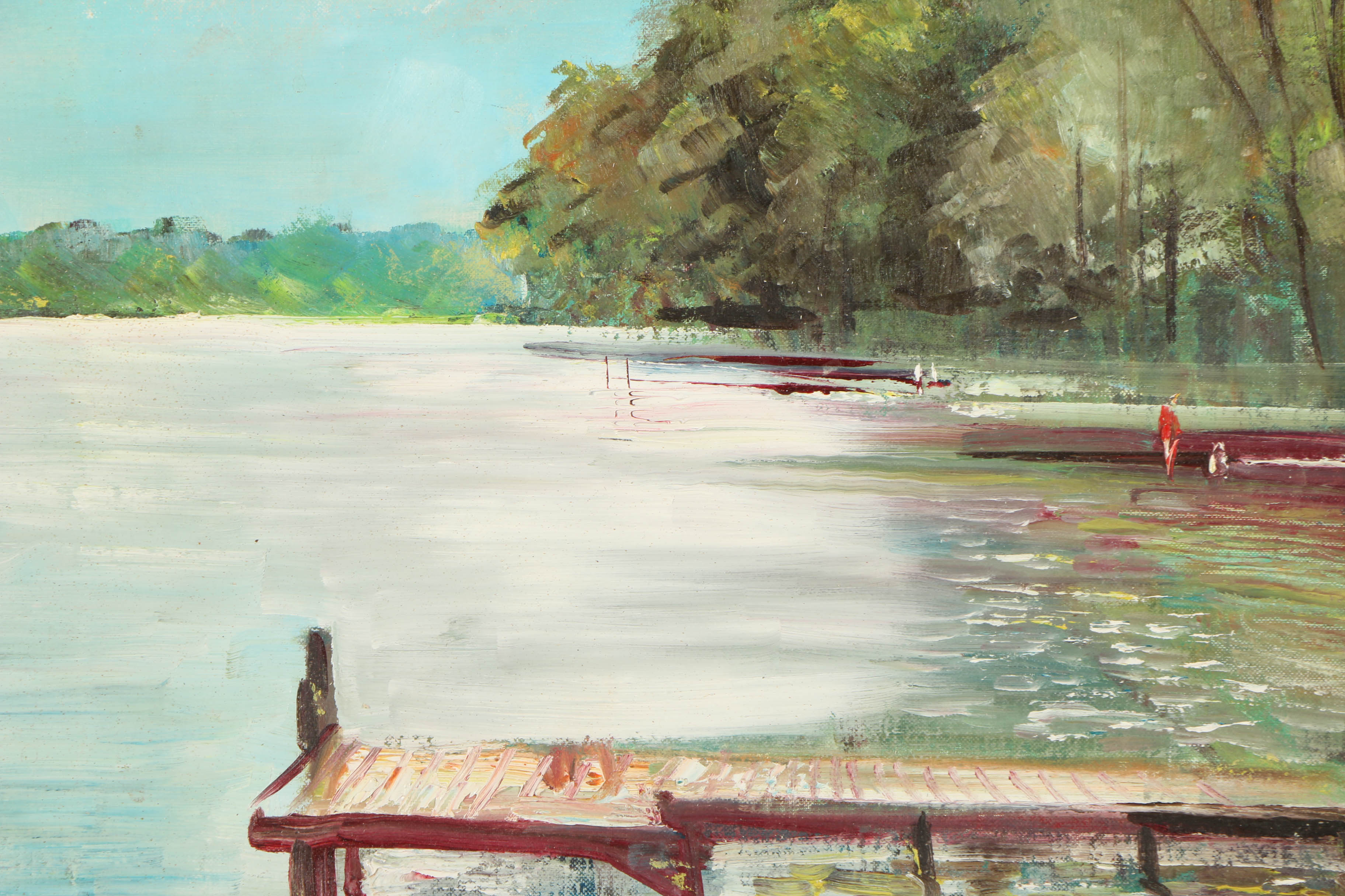 Kathryn Tauber Oil Painting "Scene on Magothy River"