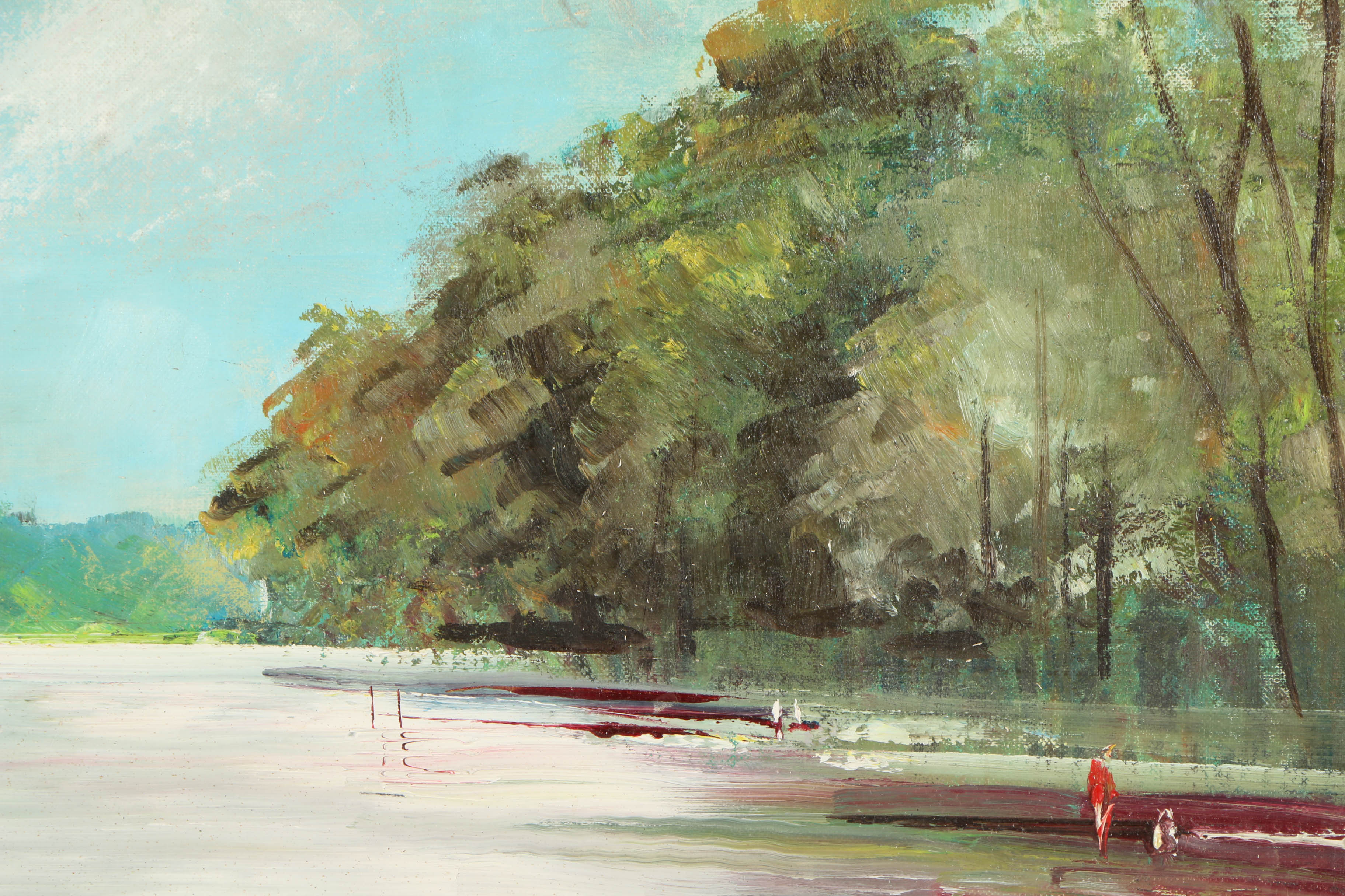Kathryn Tauber Oil Painting "Scene on Magothy River"