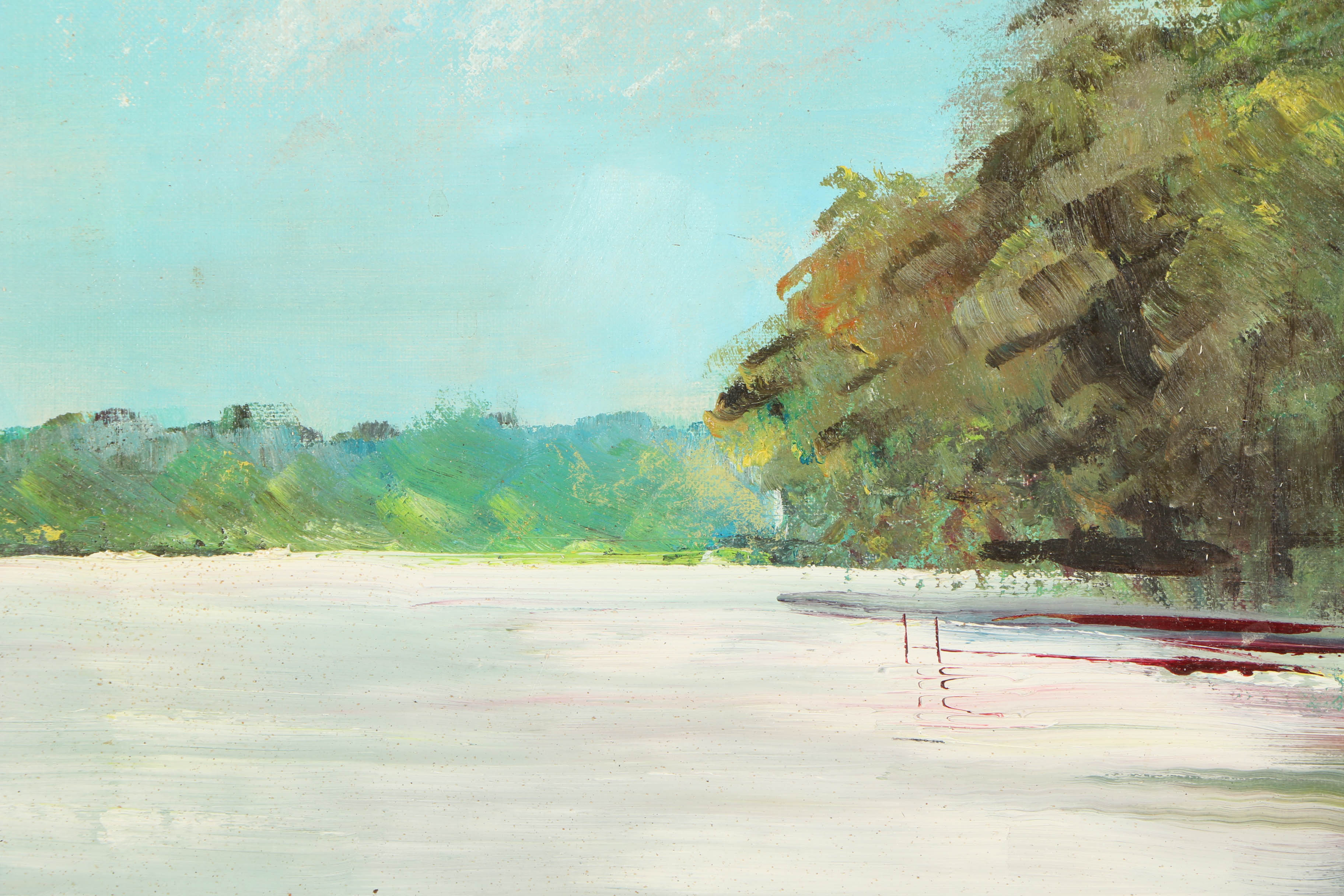 Kathryn Tauber Oil Painting "Scene on Magothy River"