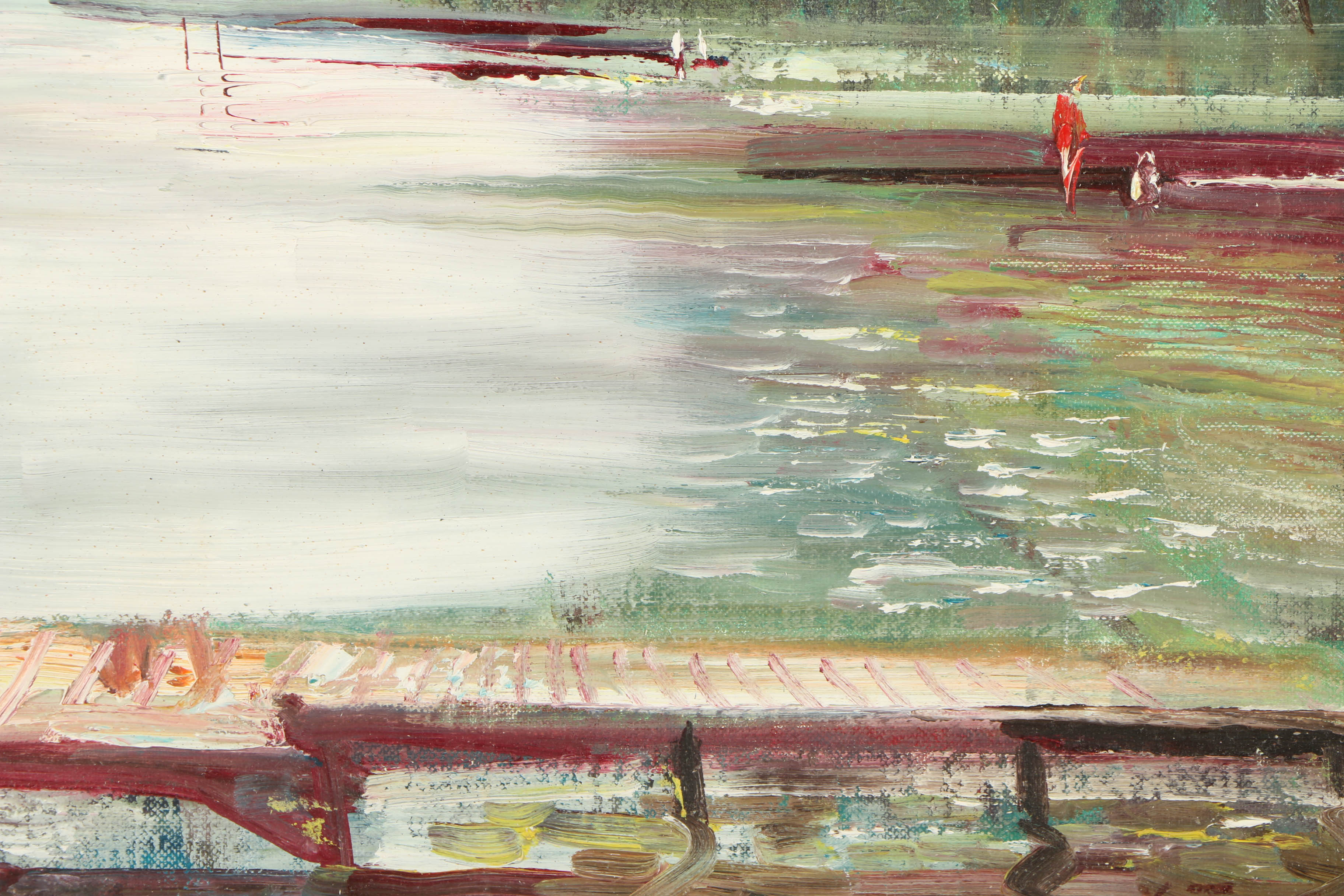 Kathryn Tauber Oil Painting "Scene on Magothy River"