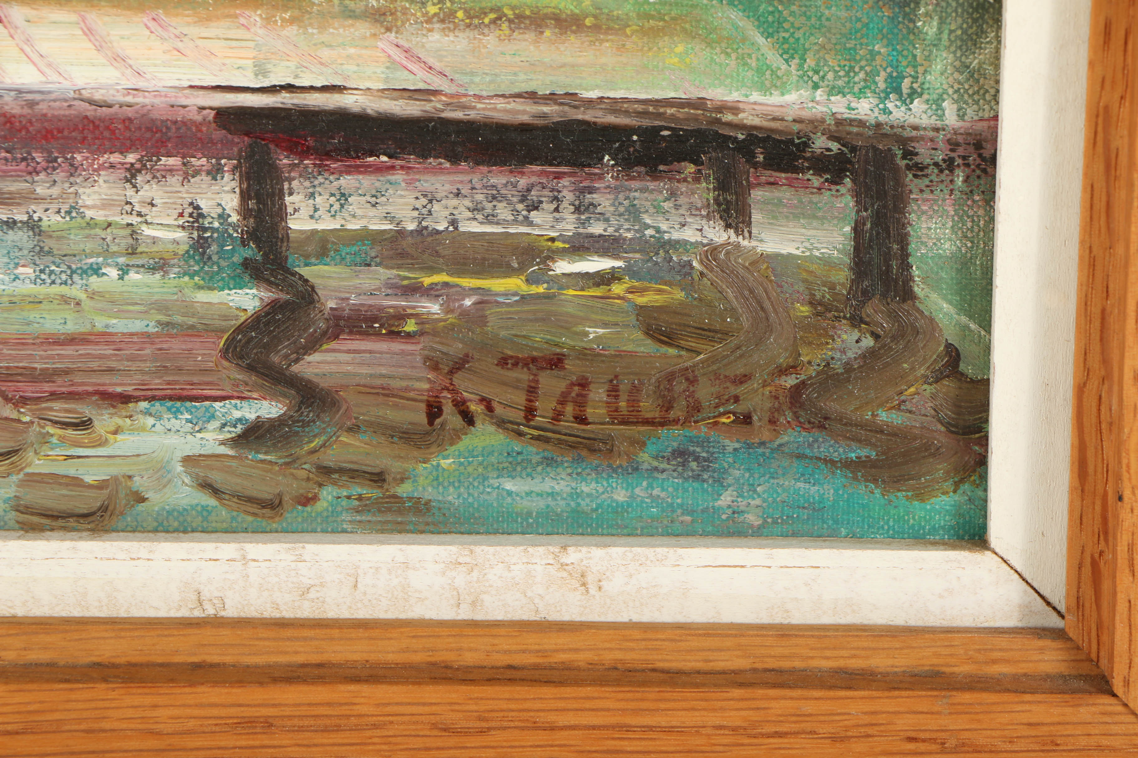 Kathryn Tauber Oil Painting "Scene on Magothy River"