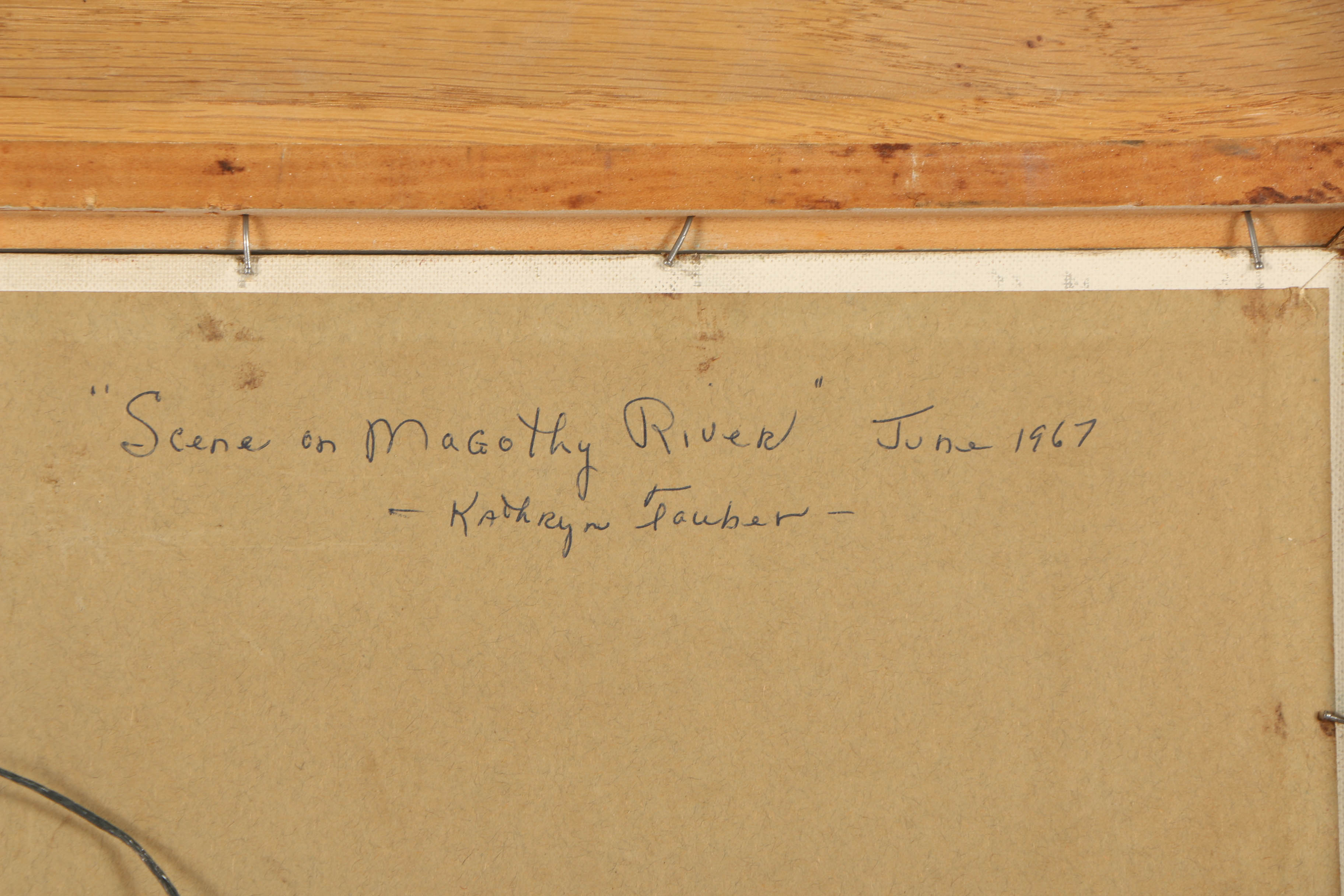 Kathryn Tauber Oil Painting "Scene on Magothy River"