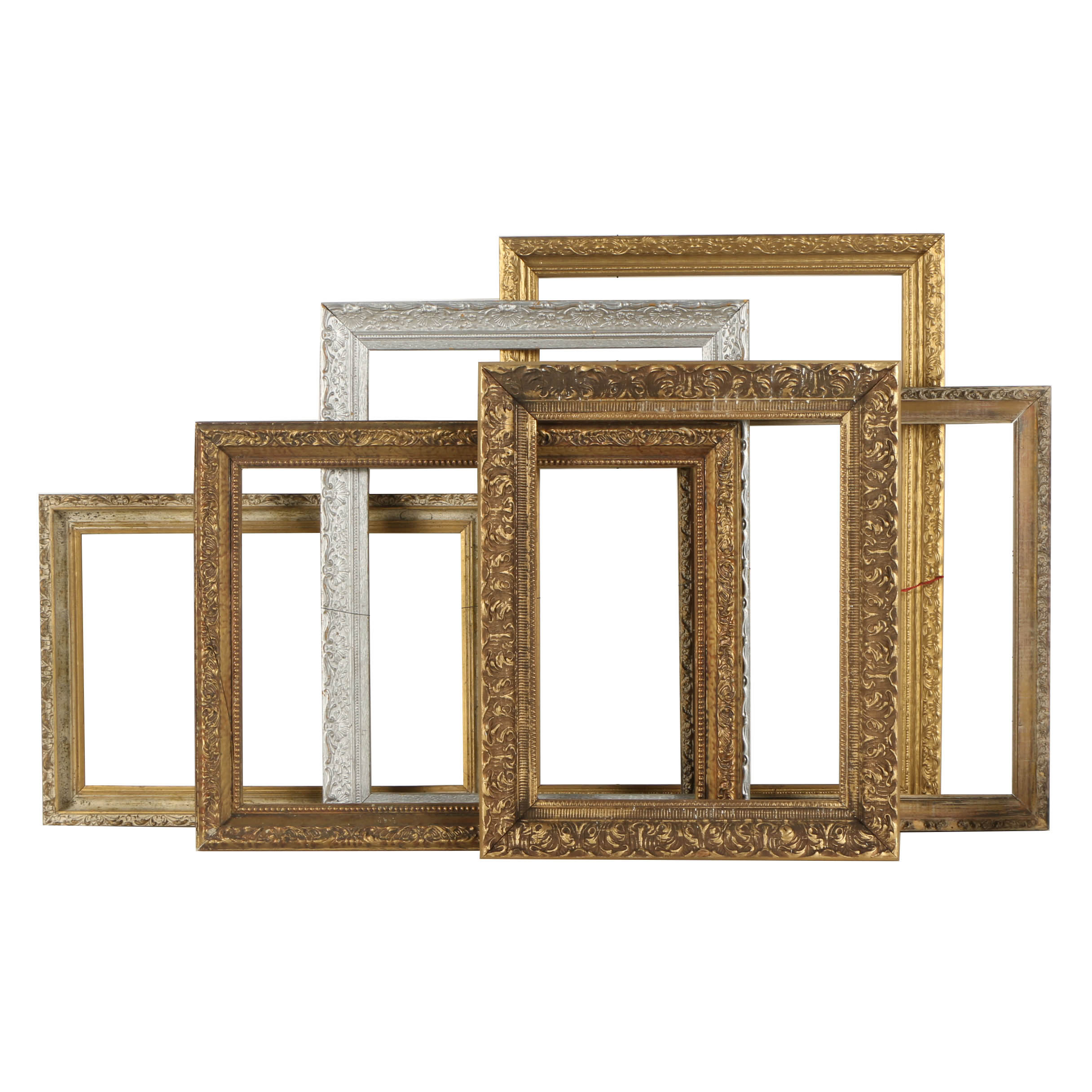 Gold and Silver-Toned Wooden Frames