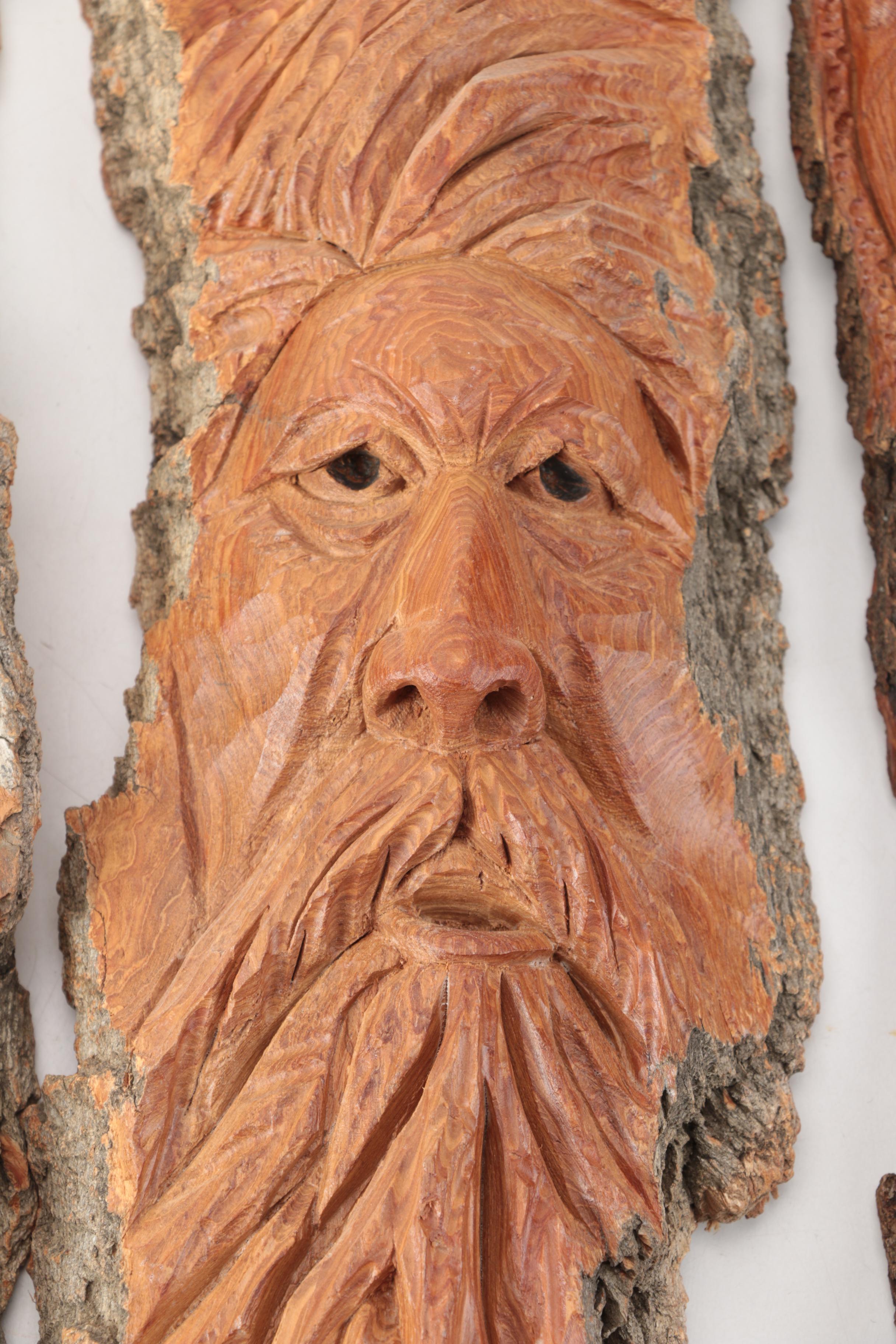 Collection of Cottonwood Bark Carvings