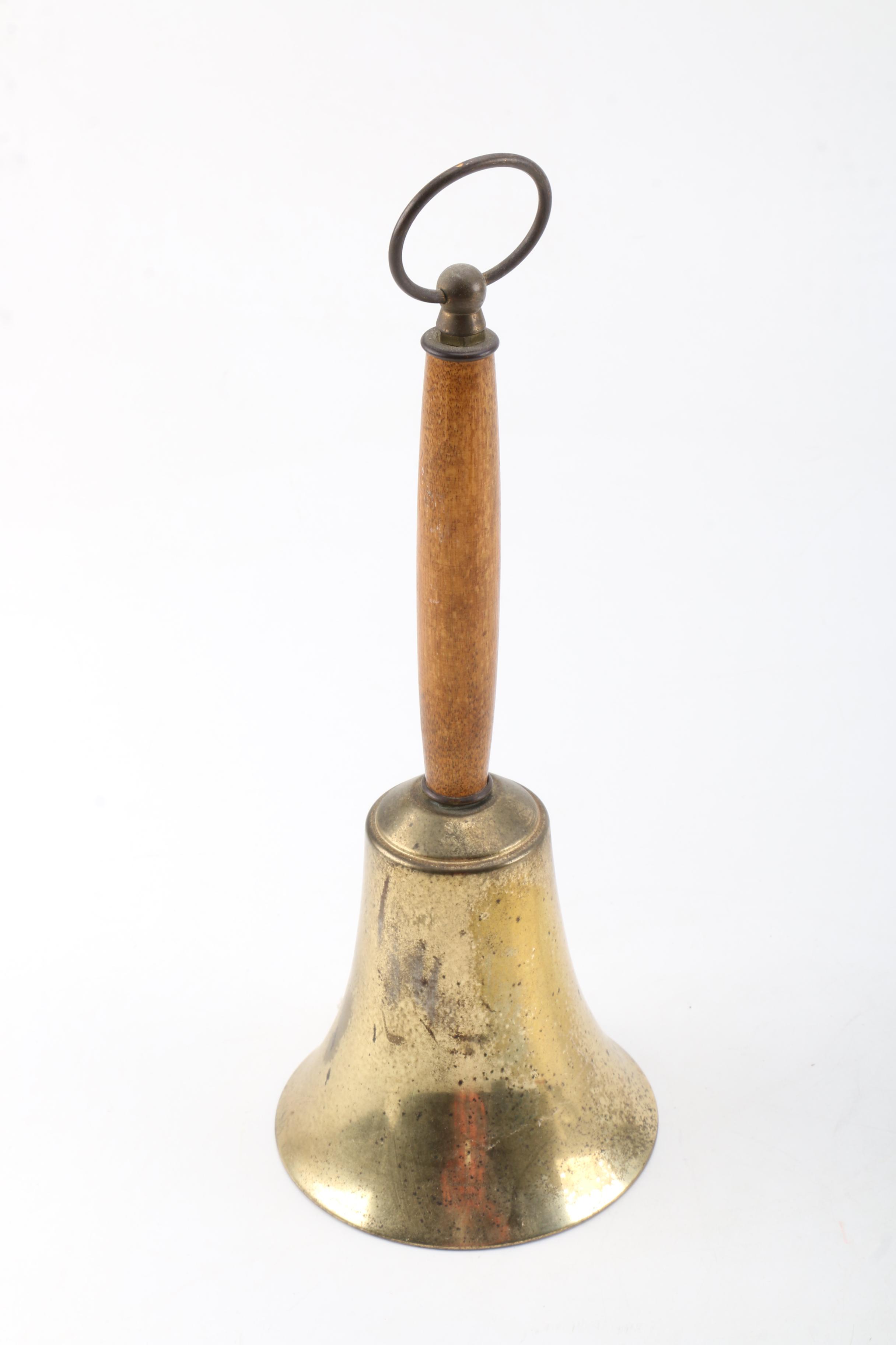 Brass Bell with Wooden Handle