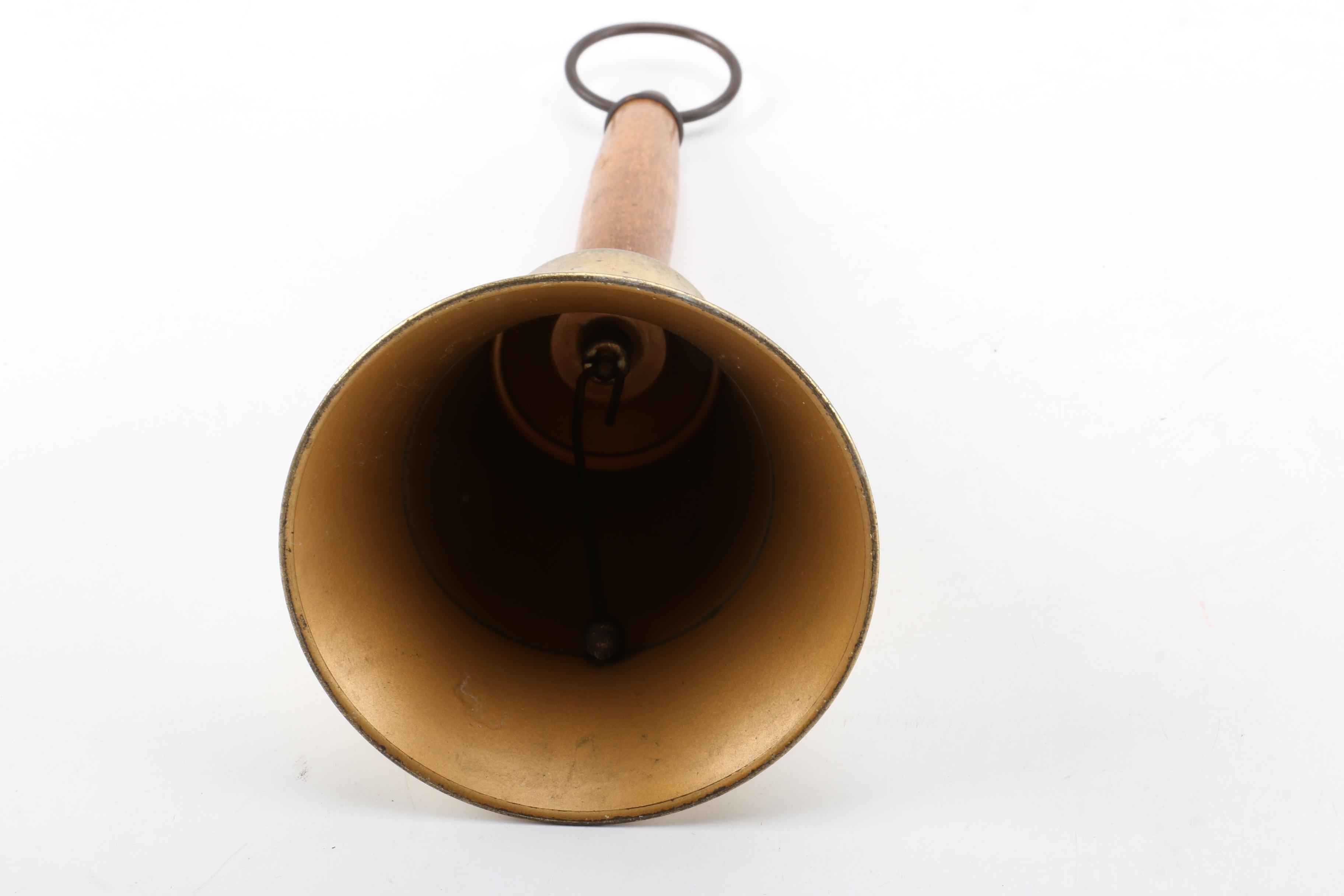 Brass Bell with Wooden Handle