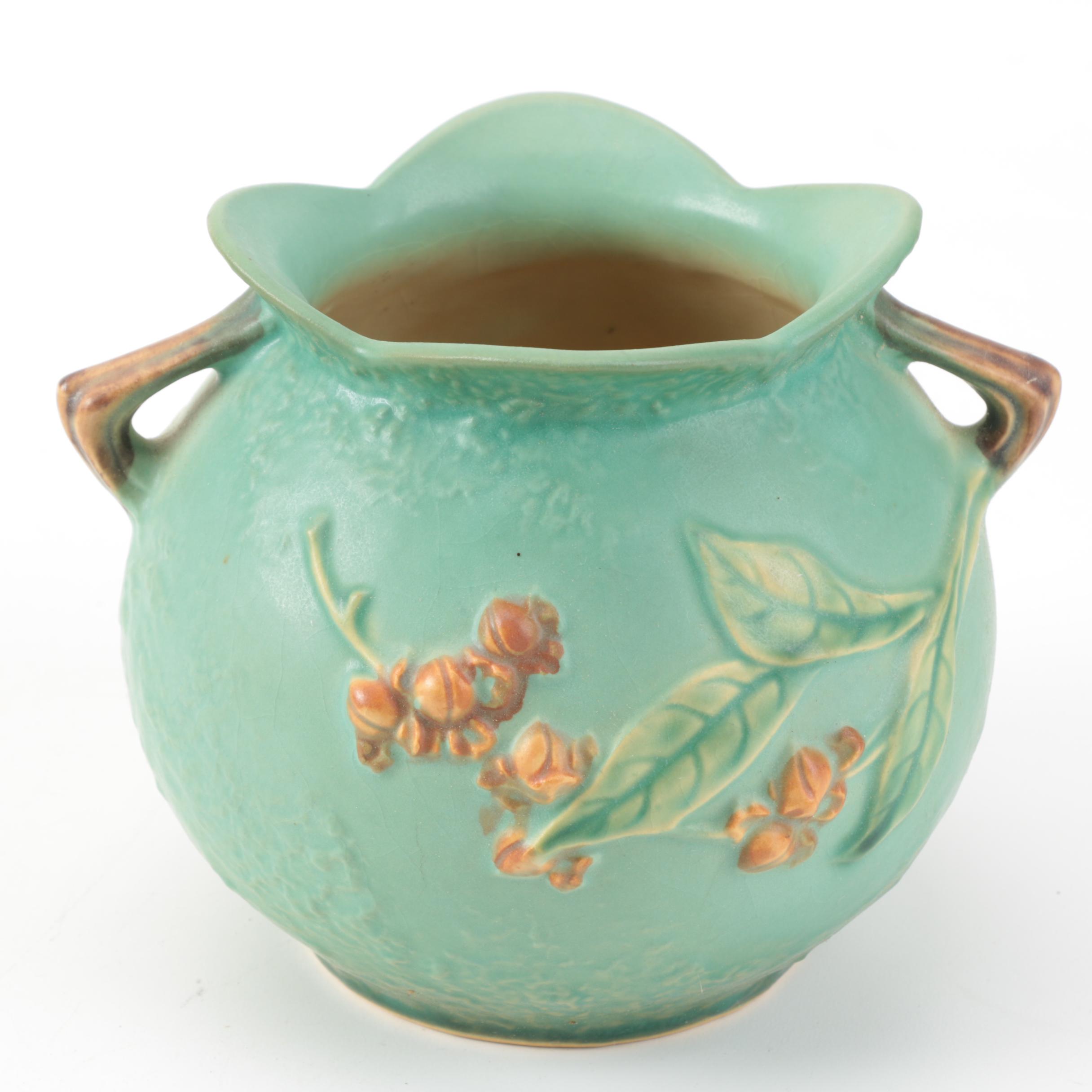 Roseville Pottery Blue "Bittersweet" Vase