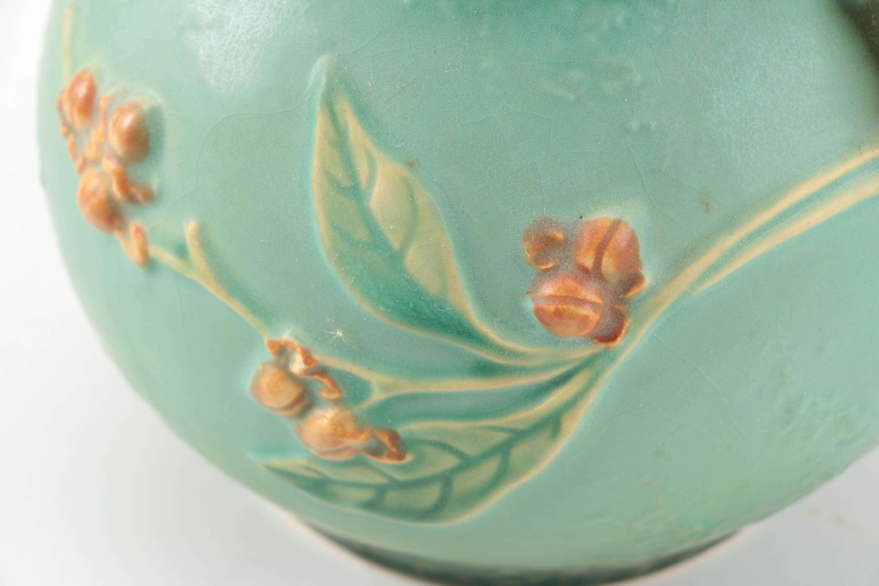 Roseville Pottery Blue "Bittersweet" Vase