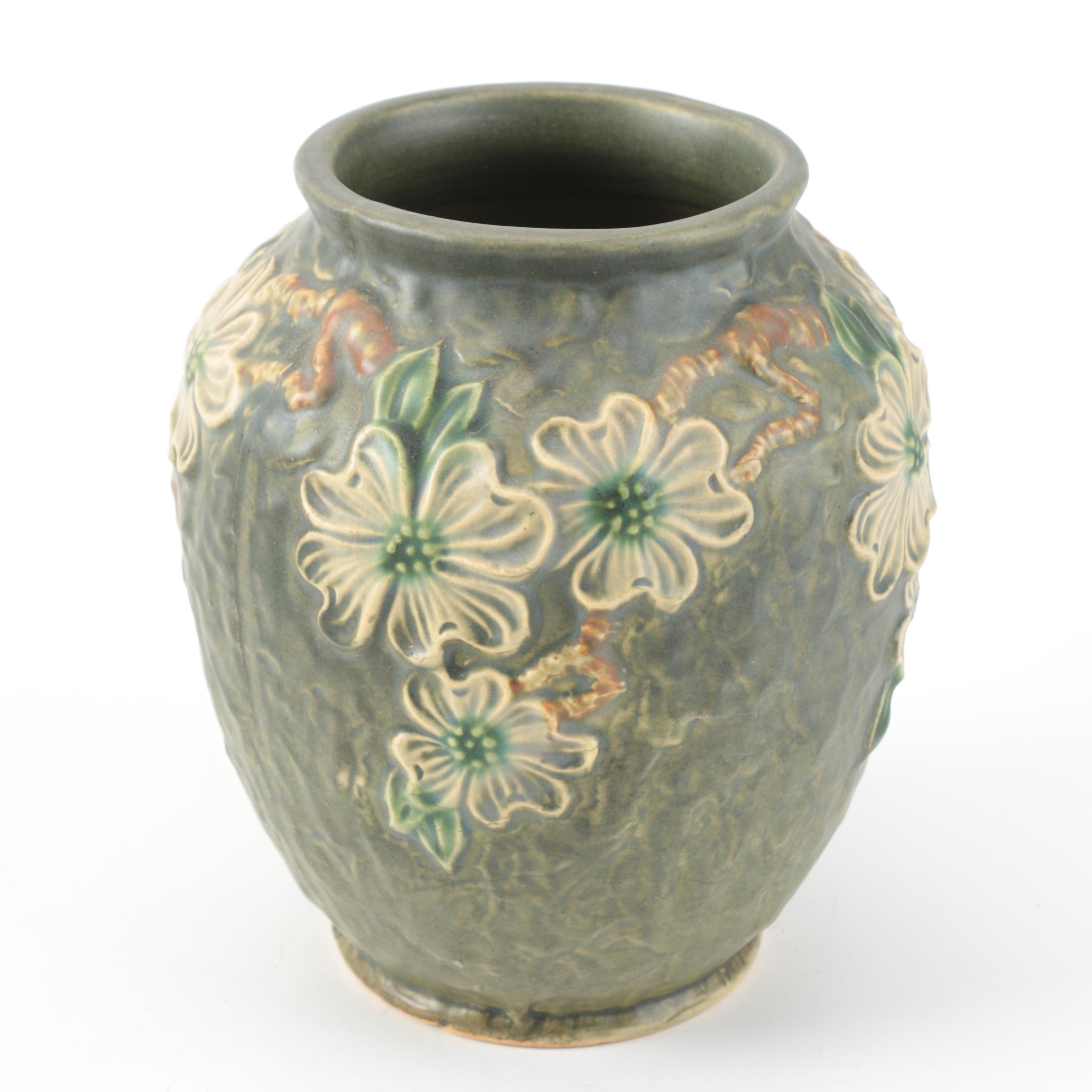 Roseville Pottery "Textured Dogwood" Vase