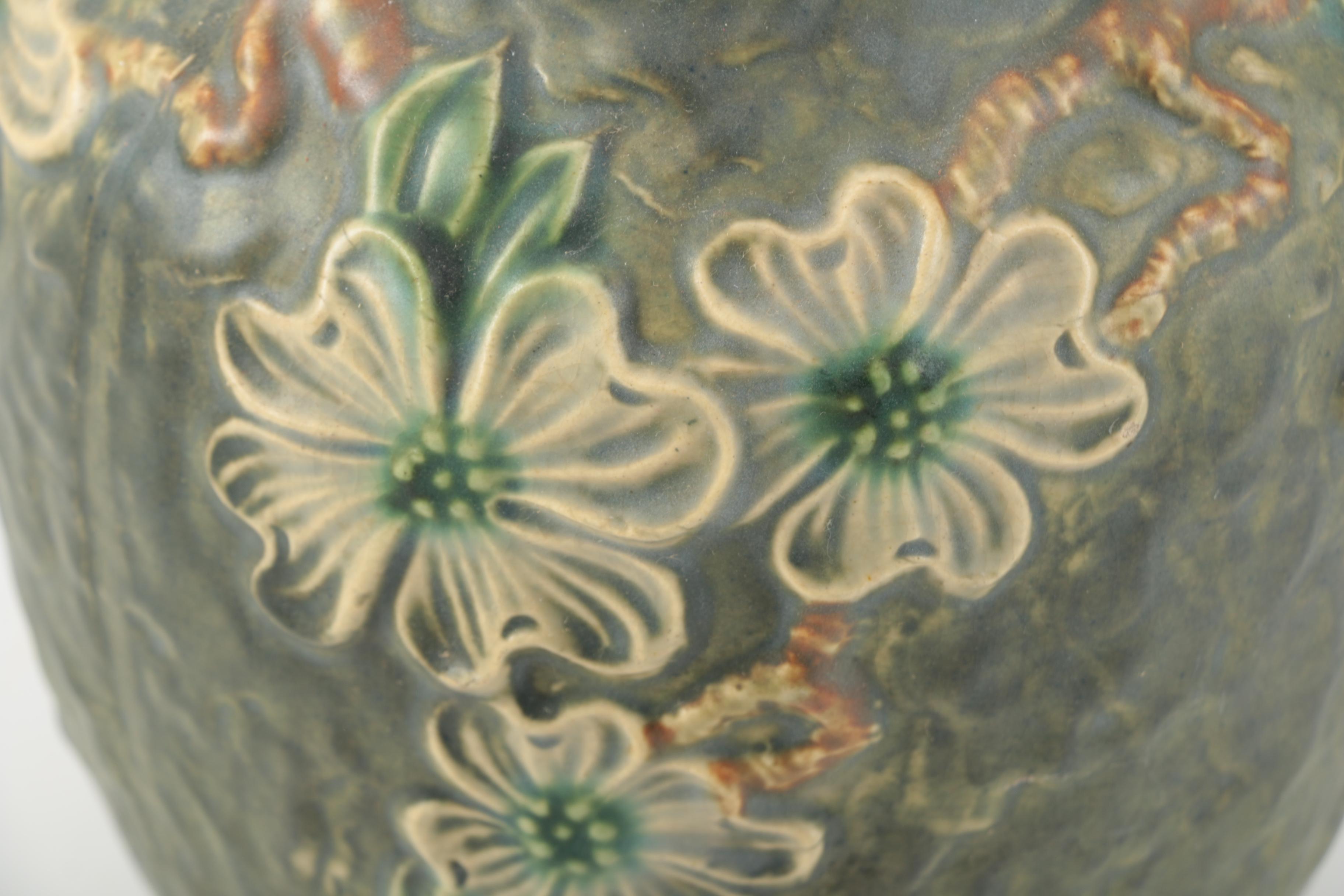 Roseville Pottery "Textured Dogwood" Vase