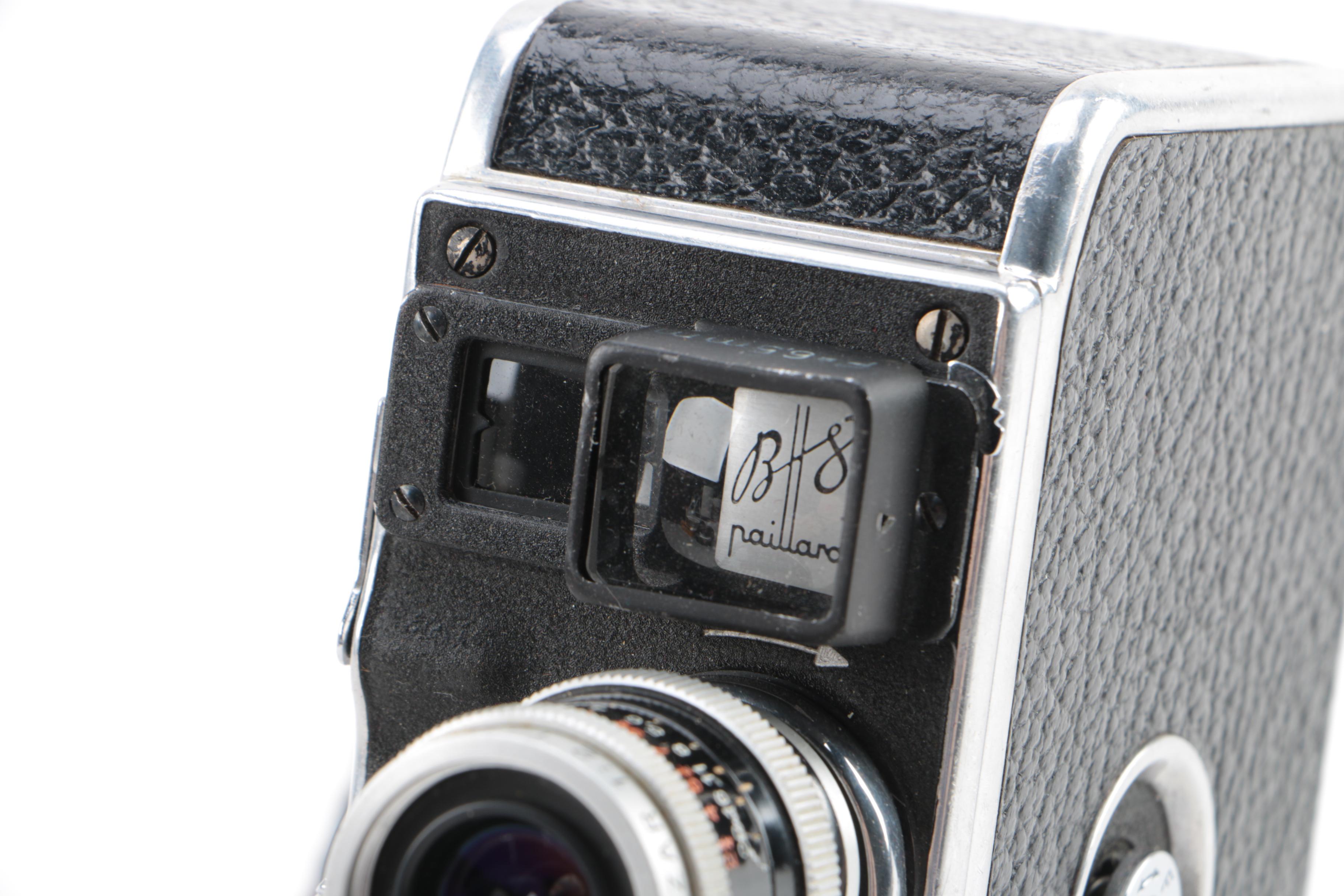 Vintage Paillard-Bolex B8 Movie Camera with Bag and Accessories