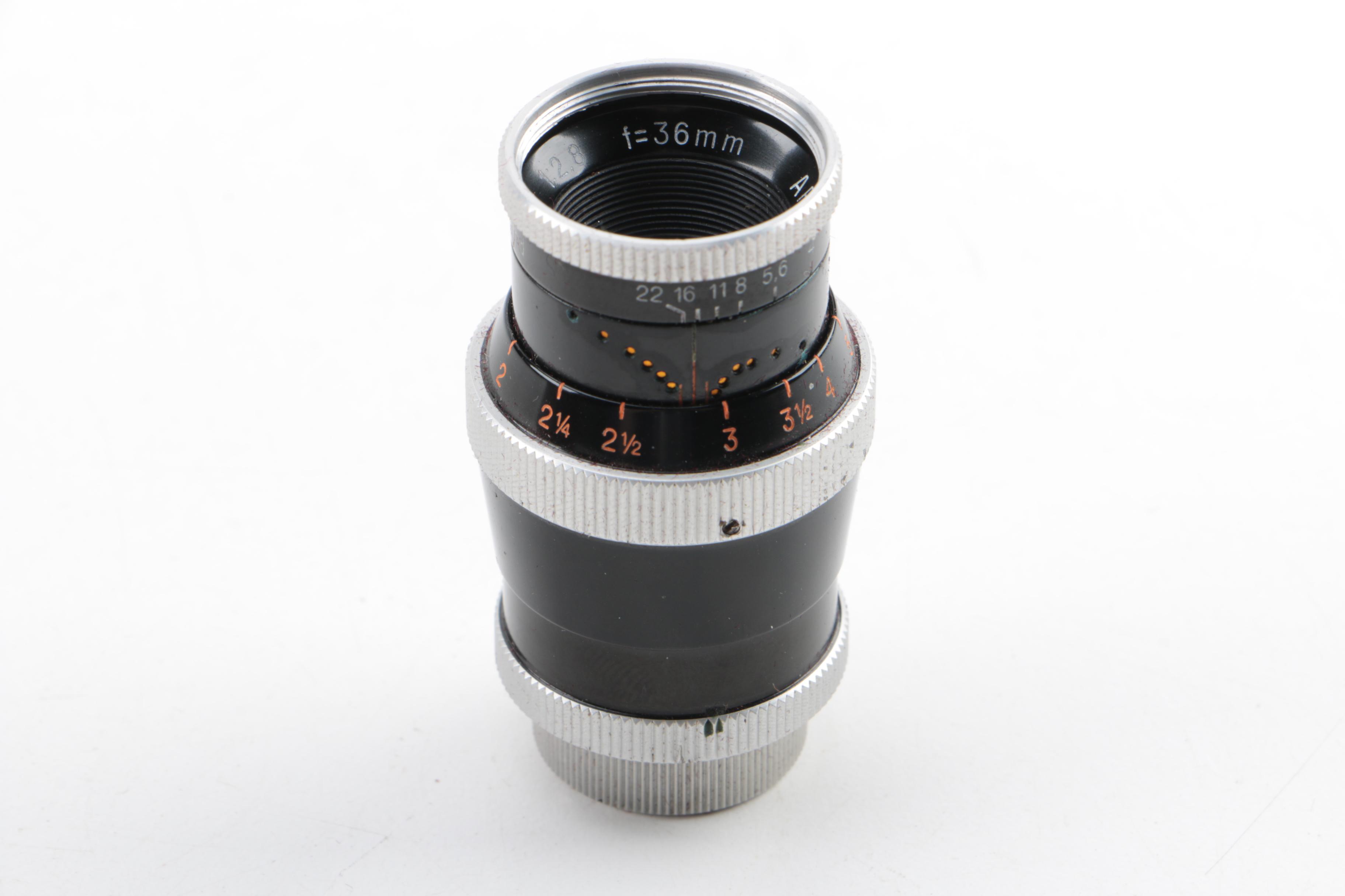 Vintage Paillard-Bolex B8 Movie Camera with Bag and Accessories