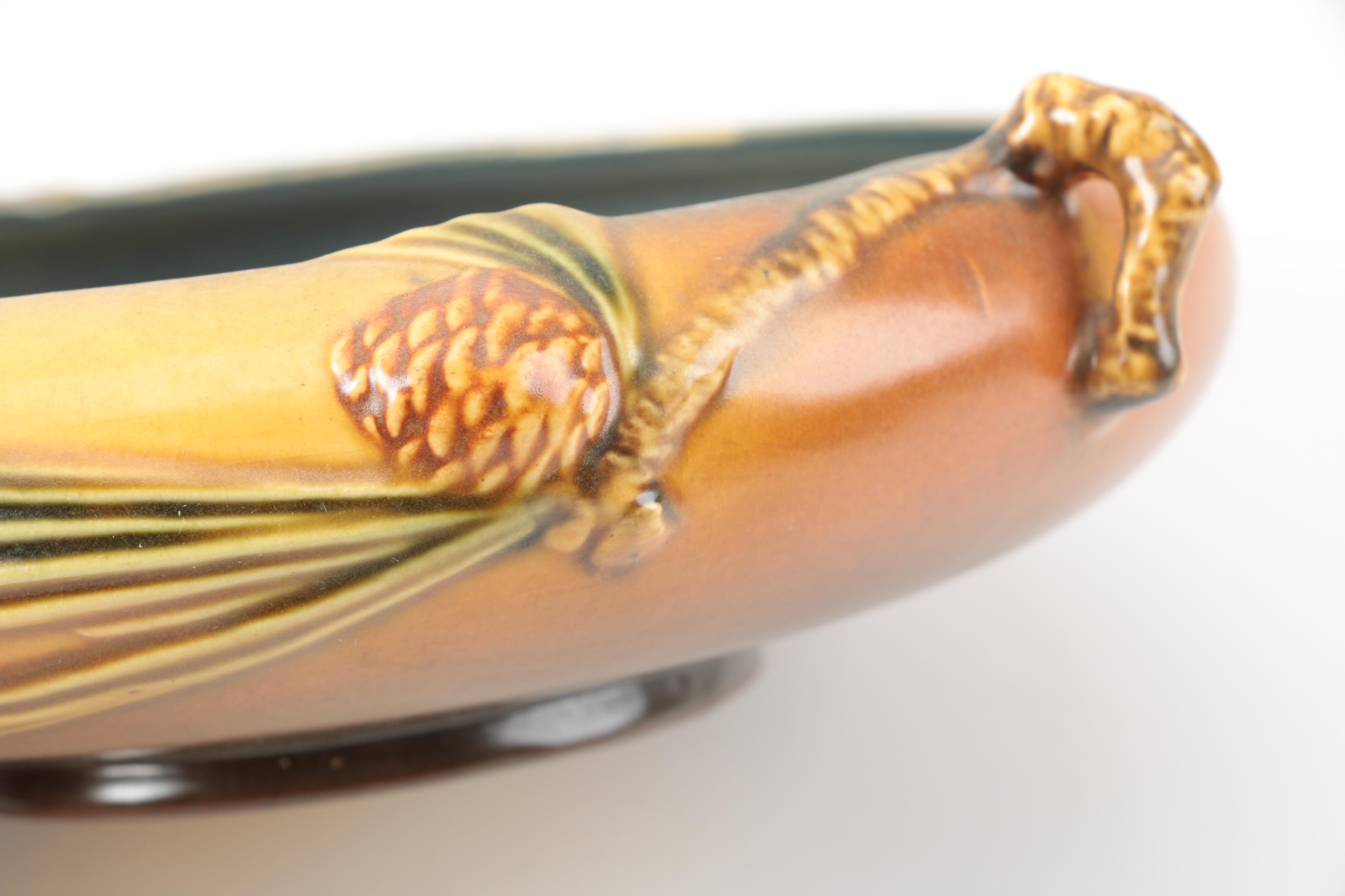 Roseville Pottery Brown "Pine Cone" Bowl