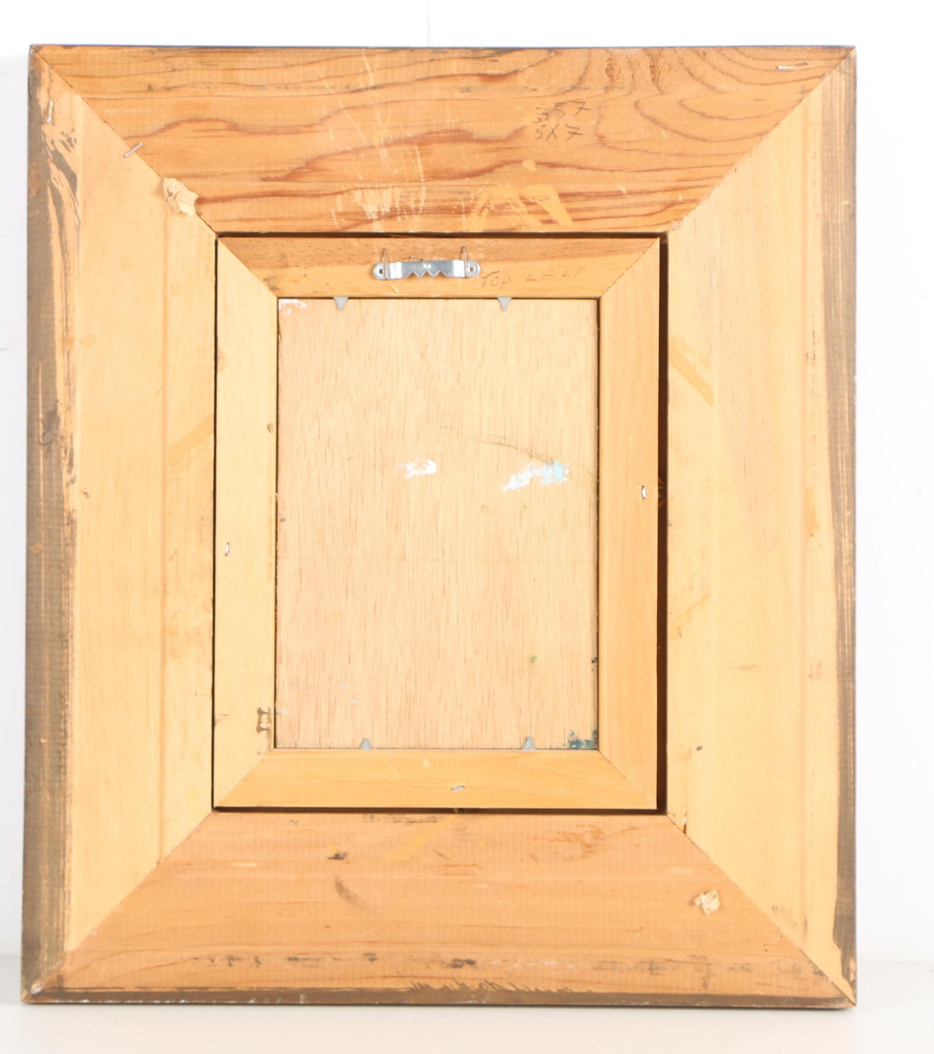 K. Beiber Oil Painting of Beach Scene