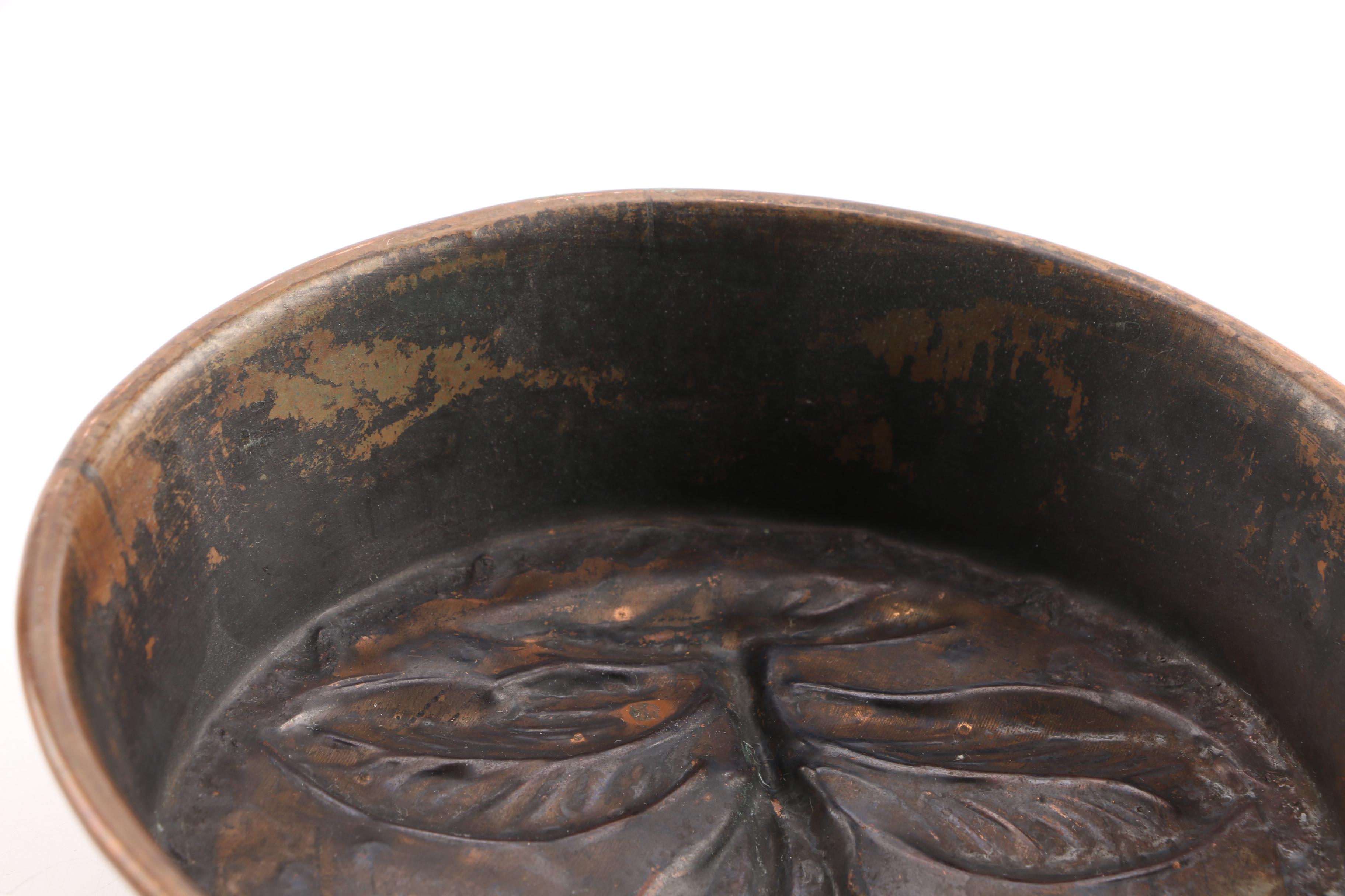 Copper and Brass Vase, Tray and Table Accents