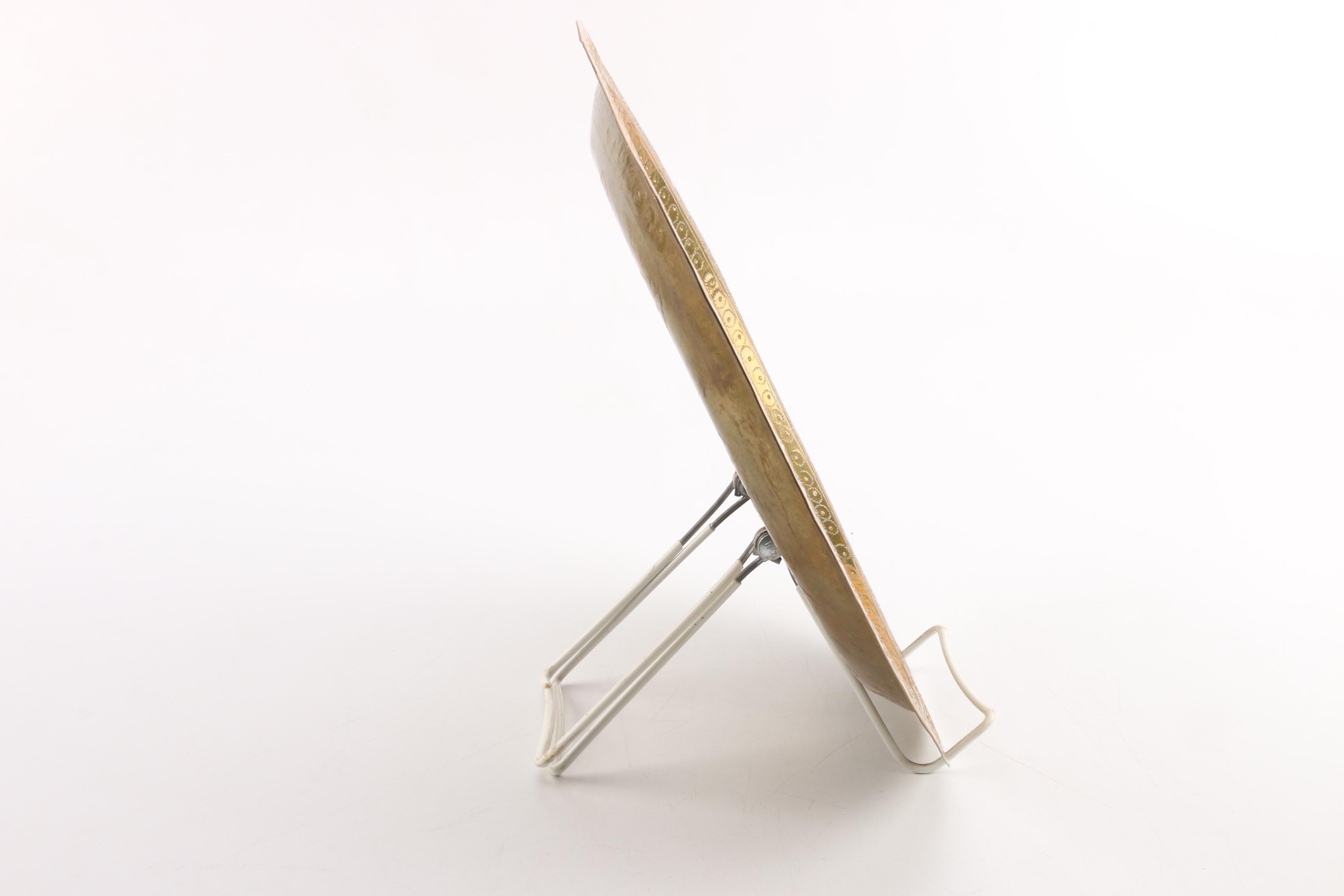 Copper and Brass Vase, Tray and Table Accents