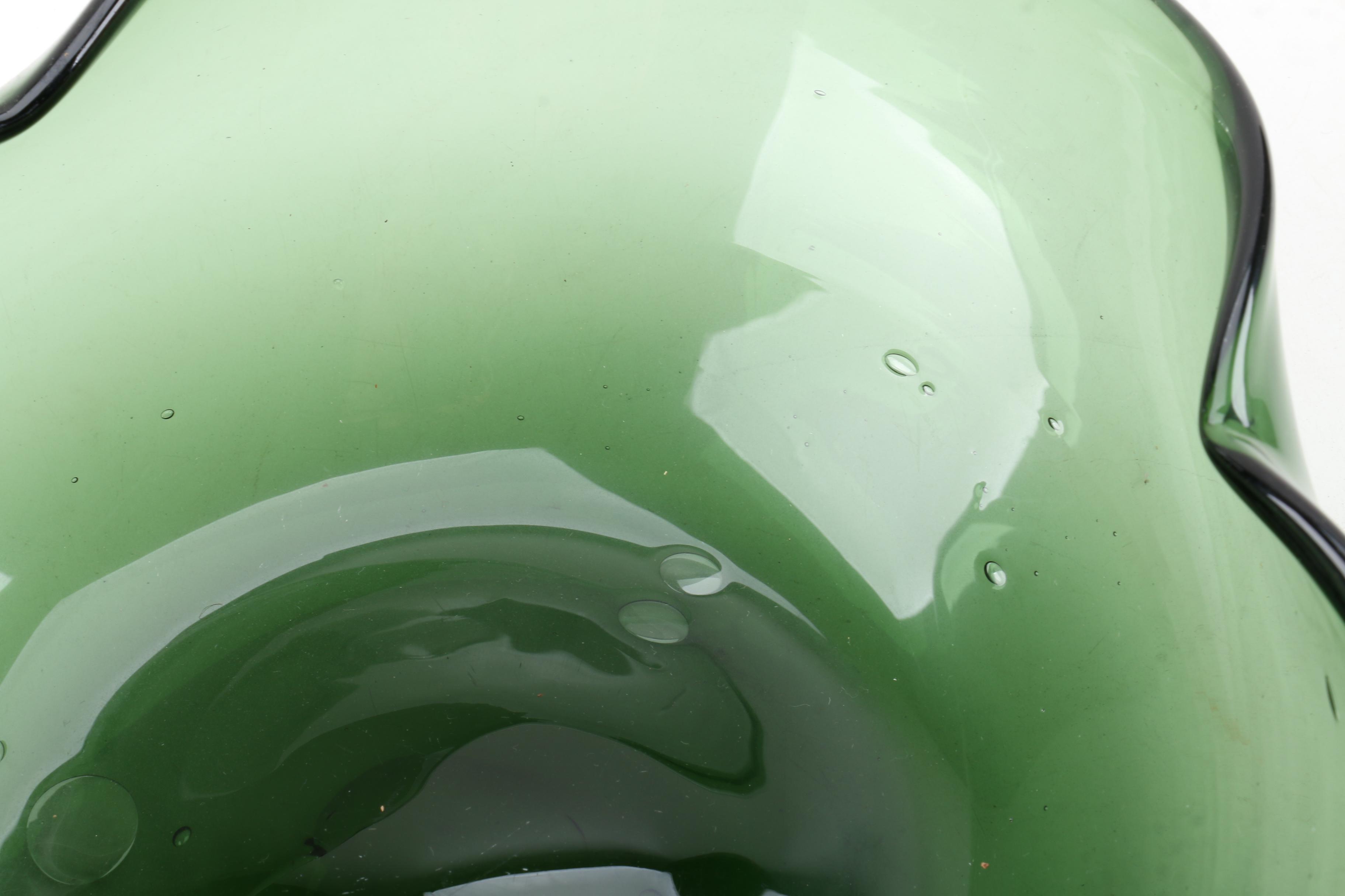 Anchor Hocking Amber Glass Bowl, Circa 1960, Hand Blown Glass Bowl