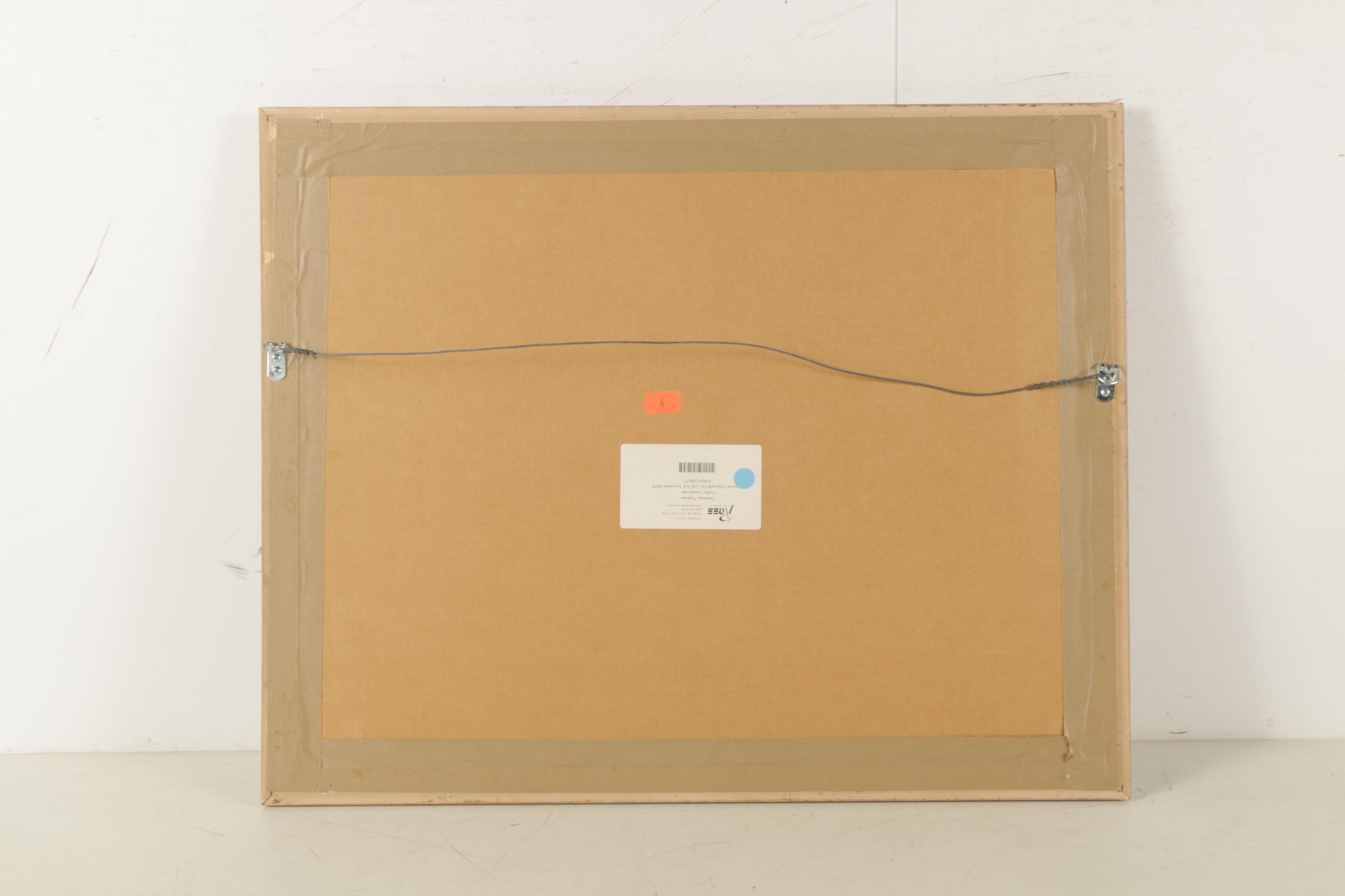 Serigraph Reproduction after Nahum Gutman "Galilee Landscape"